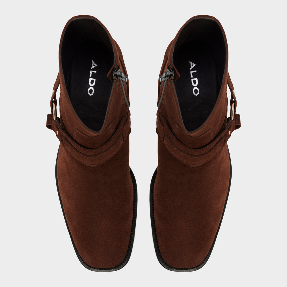 Marcos in Dark Brown - Ankle boot Block heel