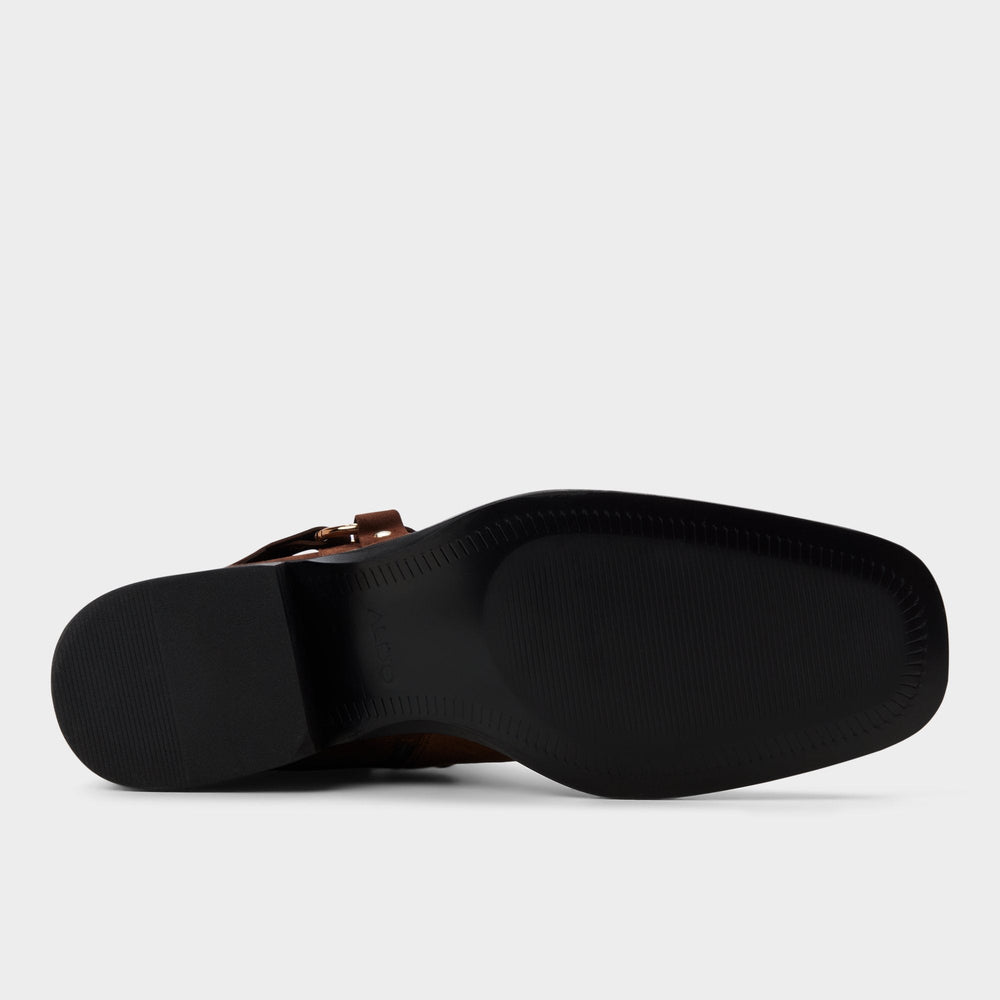 Marcos in Dark Brown - Ankle boot Block heel