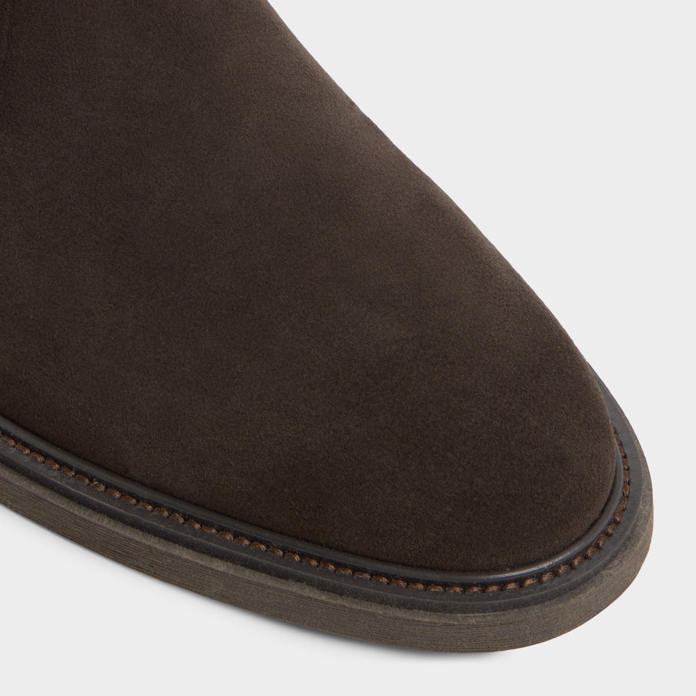 Jefrey Dark Brown Leather Suede Men's Chukka boots - Chukka boot