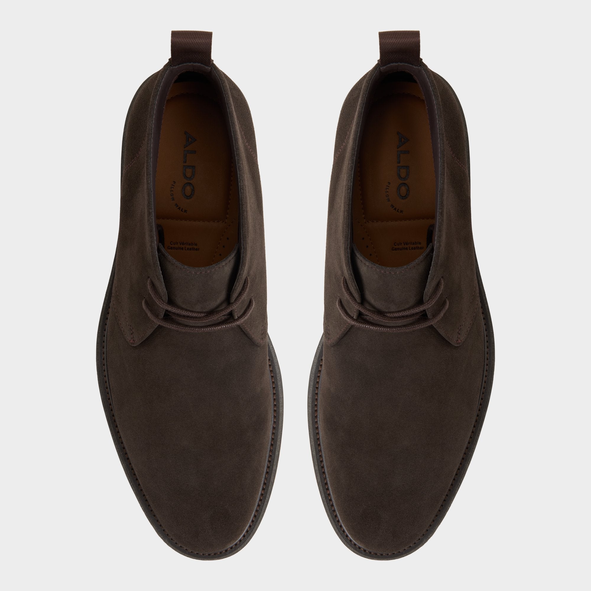 Jefrey Dark Brown Leather Suede Men's Chukka boots - Chukka boot