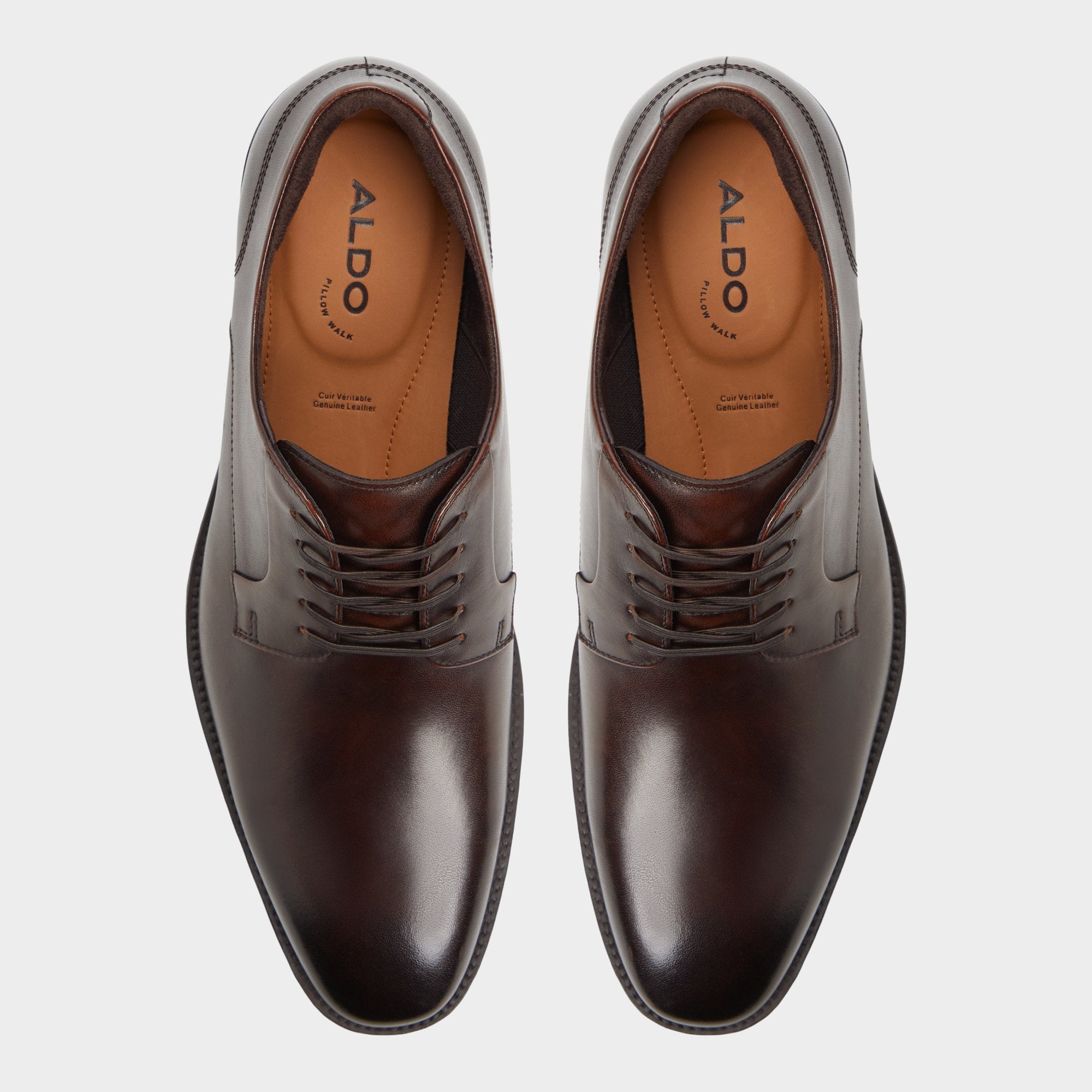Teodoro Medium Brown Men's Dress Shoes - Derby shoe
