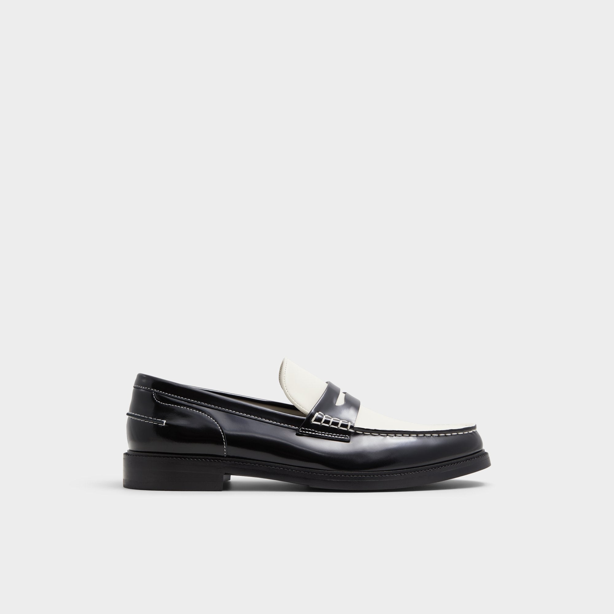 Kieran Black/White Men's Dress Shoes - Loafer