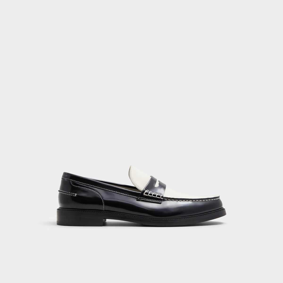Kieran Black/White Men's Dress Shoes - Loafer