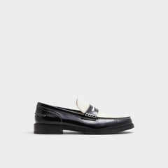 Kieran Black/White Men's Dress Shoes - Loafer