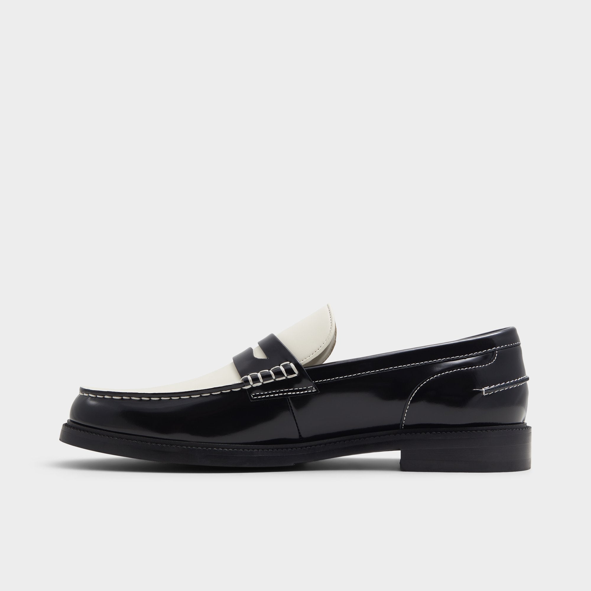 Kieran Black/White Men's Dress Shoes - Loafer