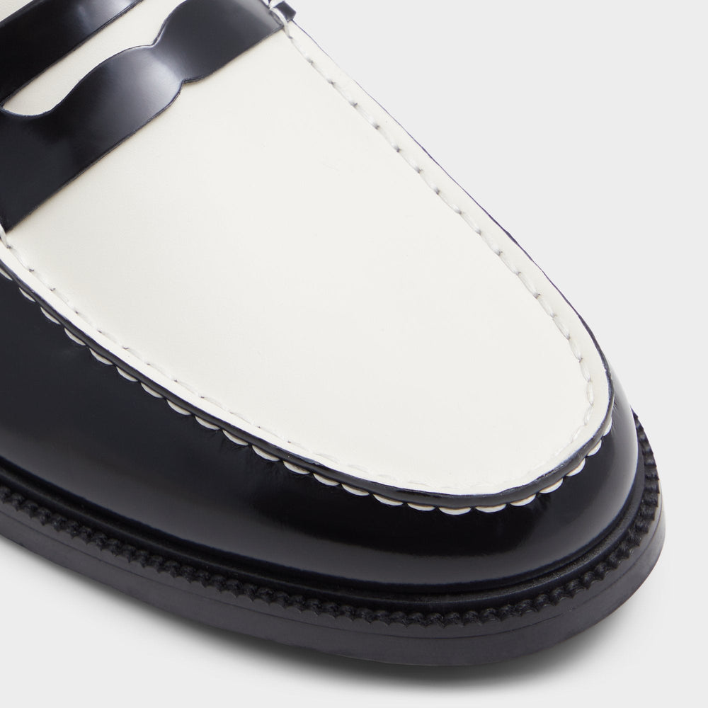 Kieran Black/White Men's Dress Shoes - Loafer