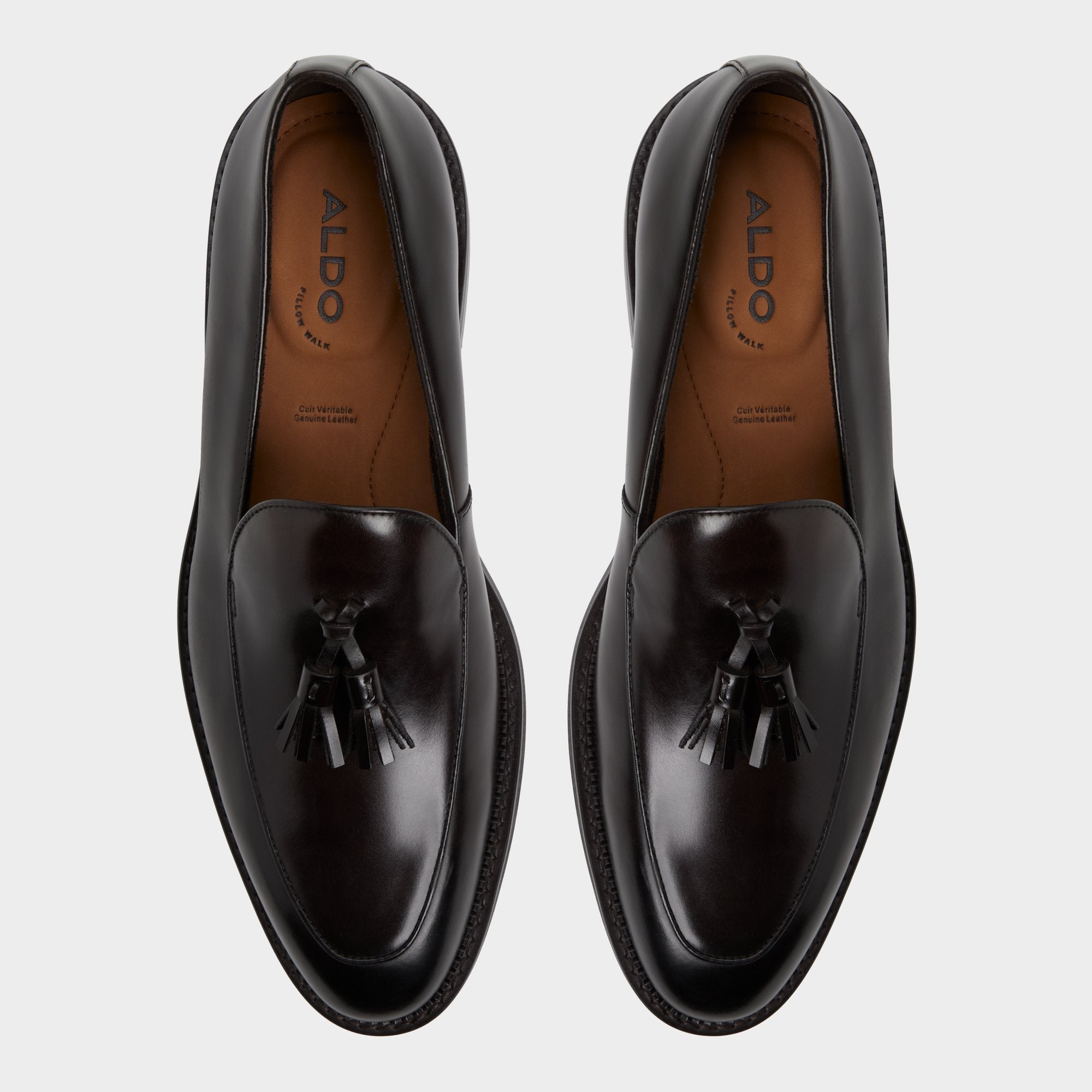 Portos Dark Brown Men's Dress Shoes - Loafer