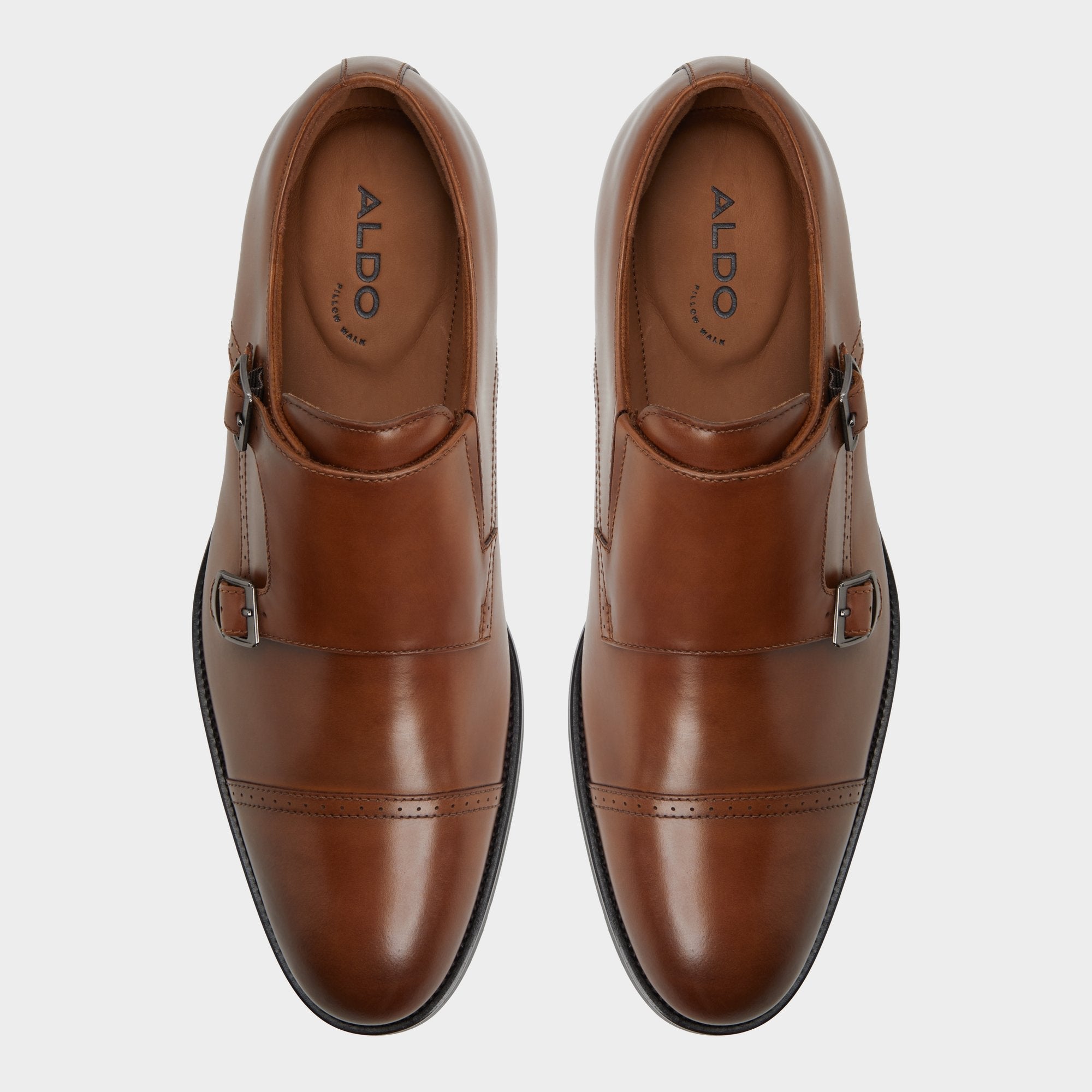 Zelasien in Cognac - Monkstrap loafer