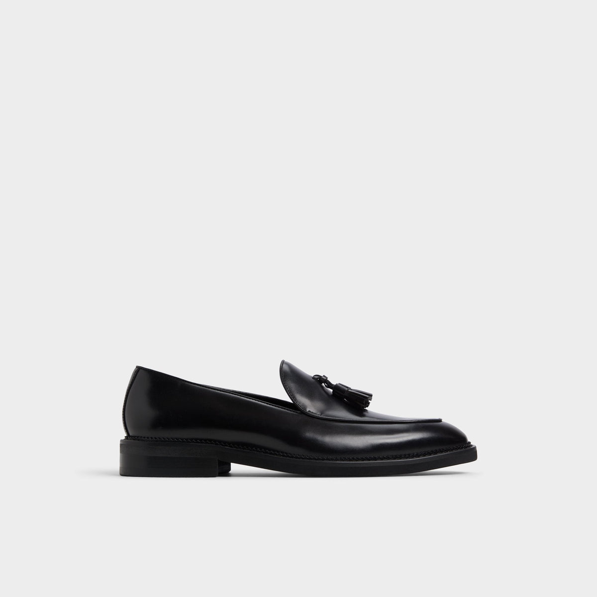 Portos Black Men's Dress Shoes - Loafer