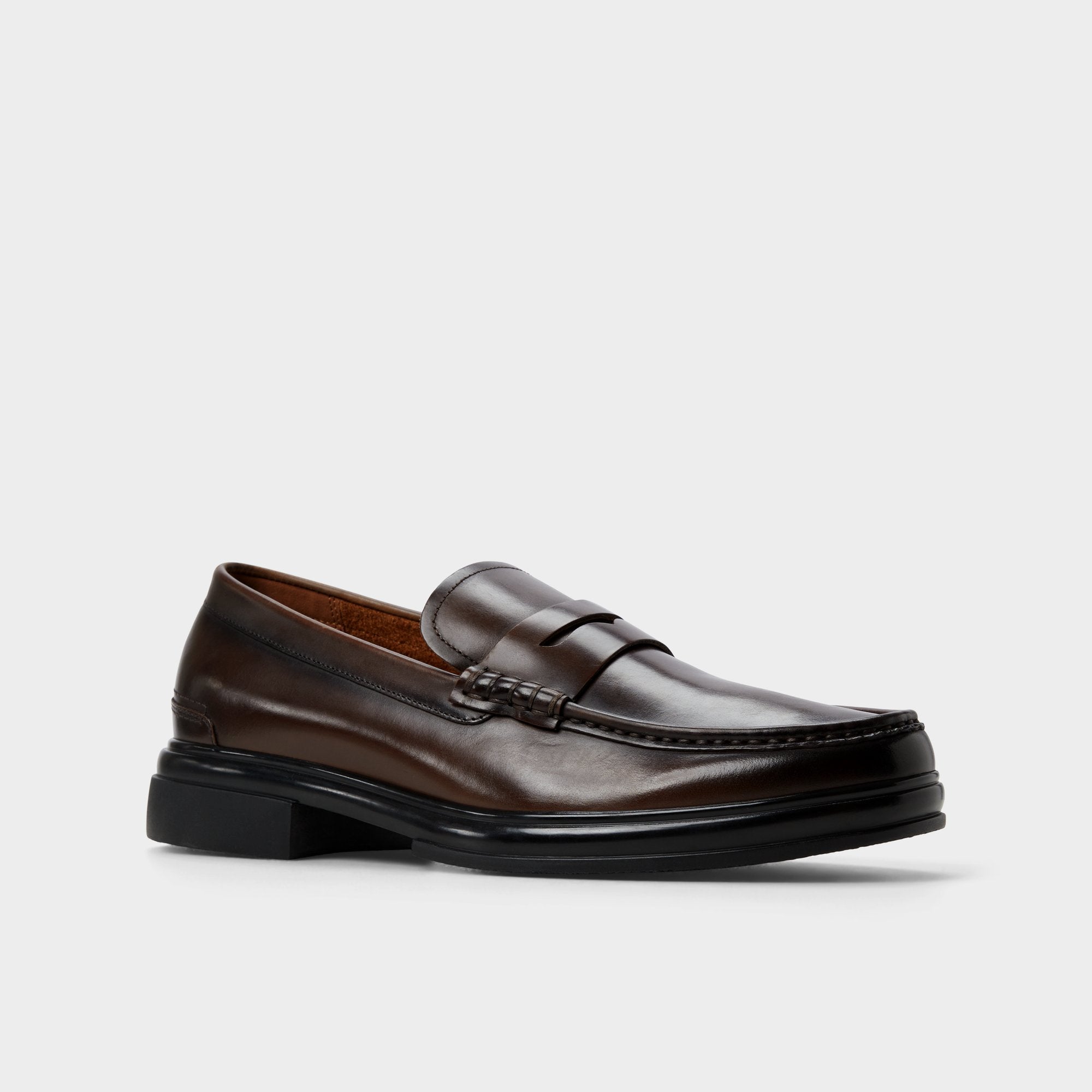 Tucker Other Brown Leather Smooth Men's Loafers & Slip-Ons - Loafer