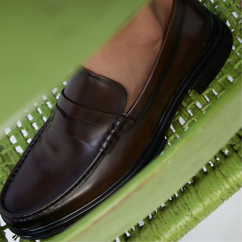 Tucker Other Brown Leather Smooth Men's Loafers & Slip-Ons - Loafer