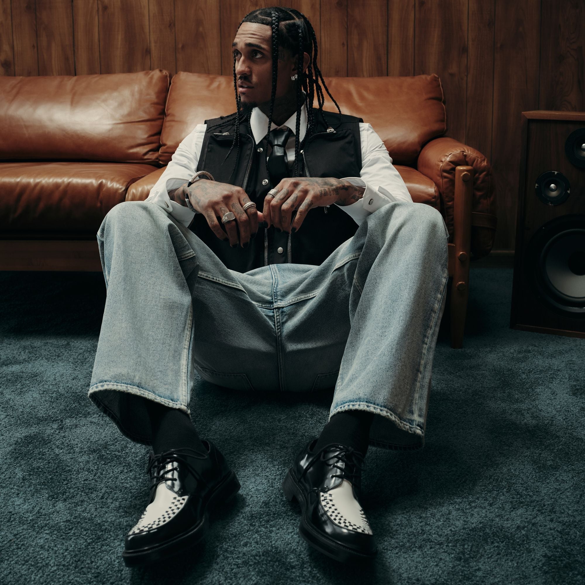 Rocco in Black White - Oxford shoe