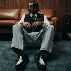 Rocco in Black White - Oxford shoe