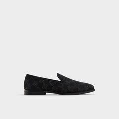 Casino Other Black Synthetic Textured Men's Dress Shoes - Loafer
