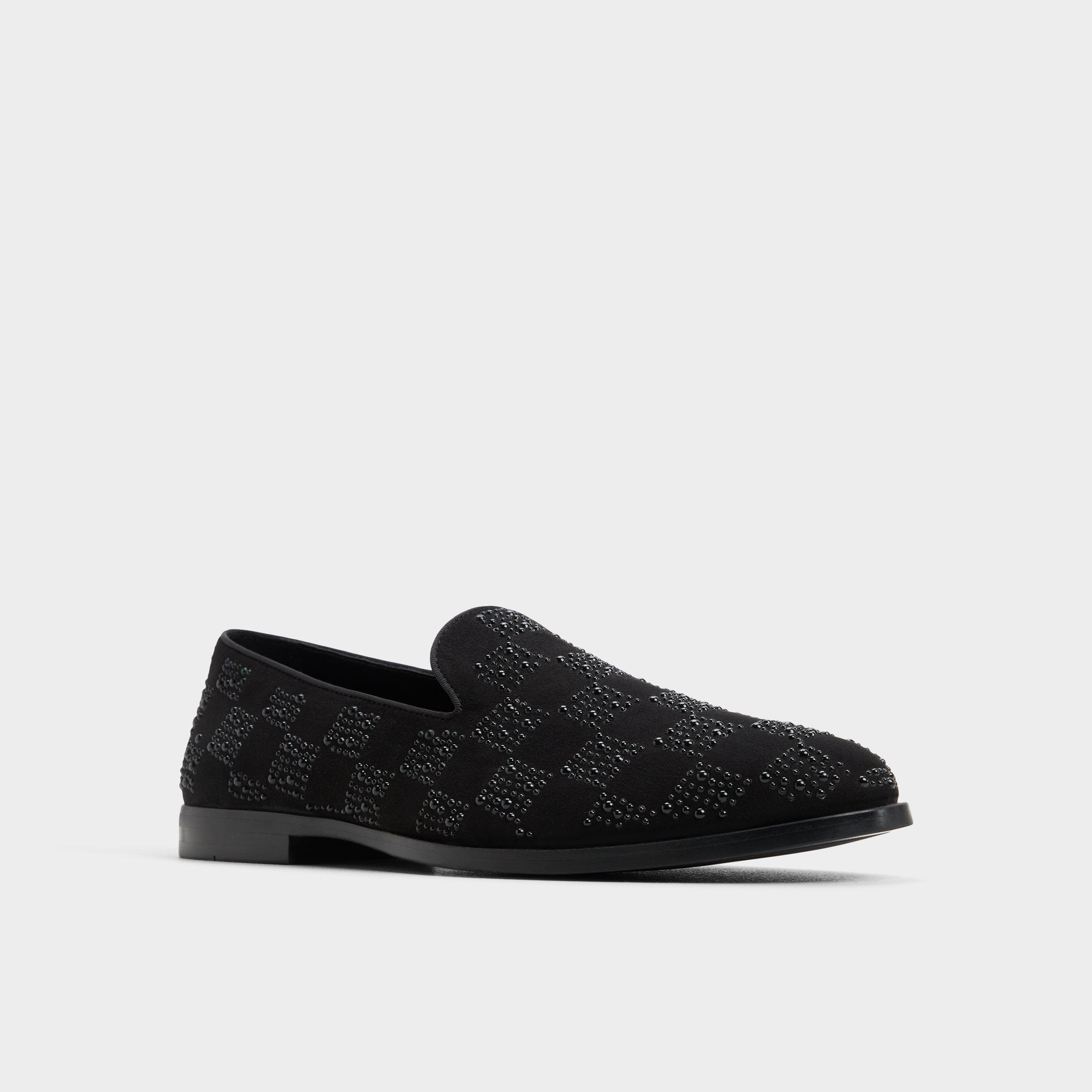 Casino Other Black Synthetic Textured Men's Dress Shoes - Loafer