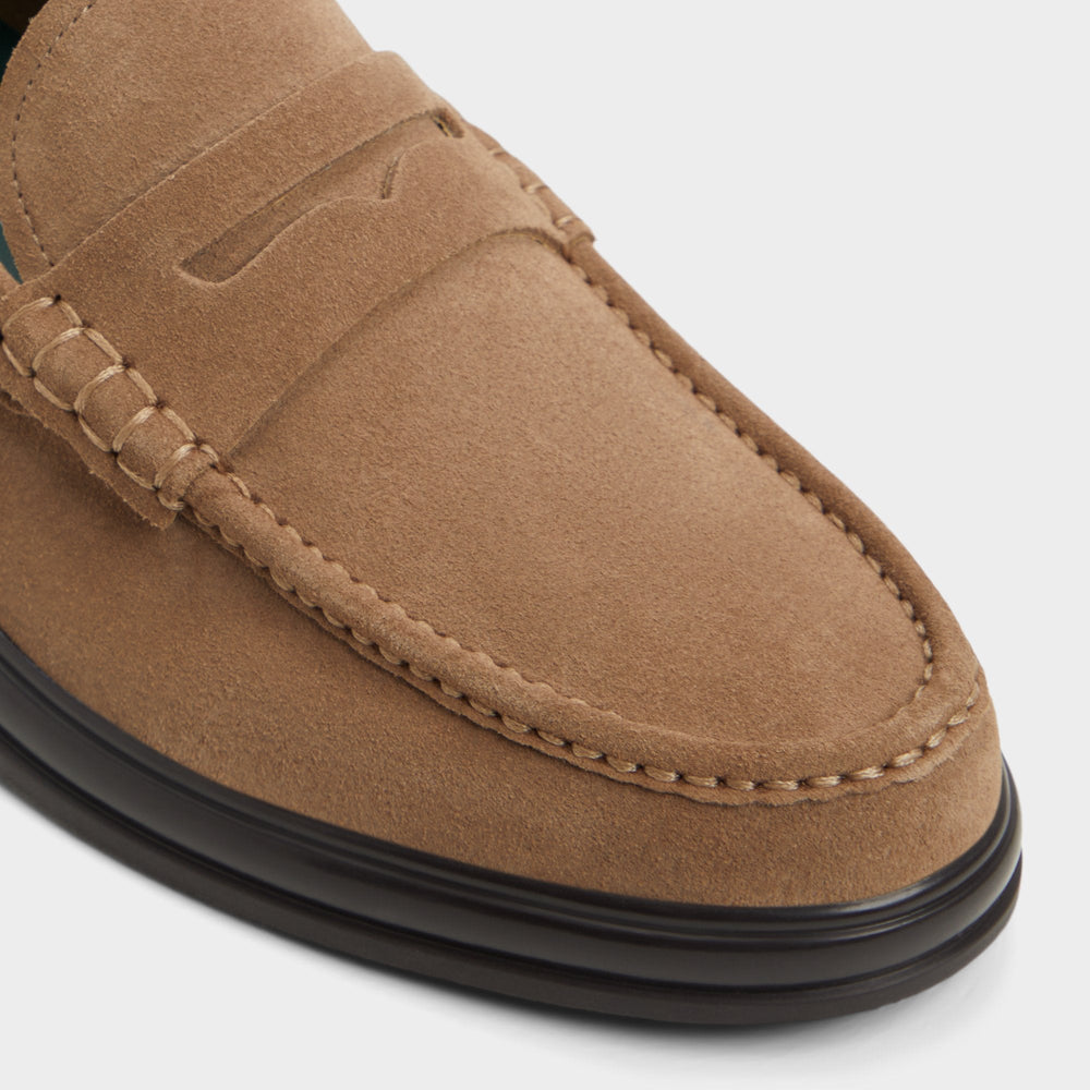 Tucker Other Brown Leather Suede Men's Dress Shoes - Loafer