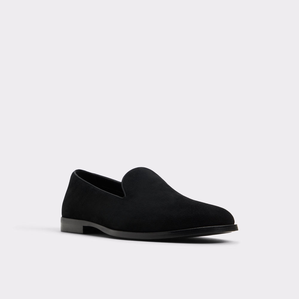 Casino Other Black Leather Suede Men's Dress Shoes - Loafer