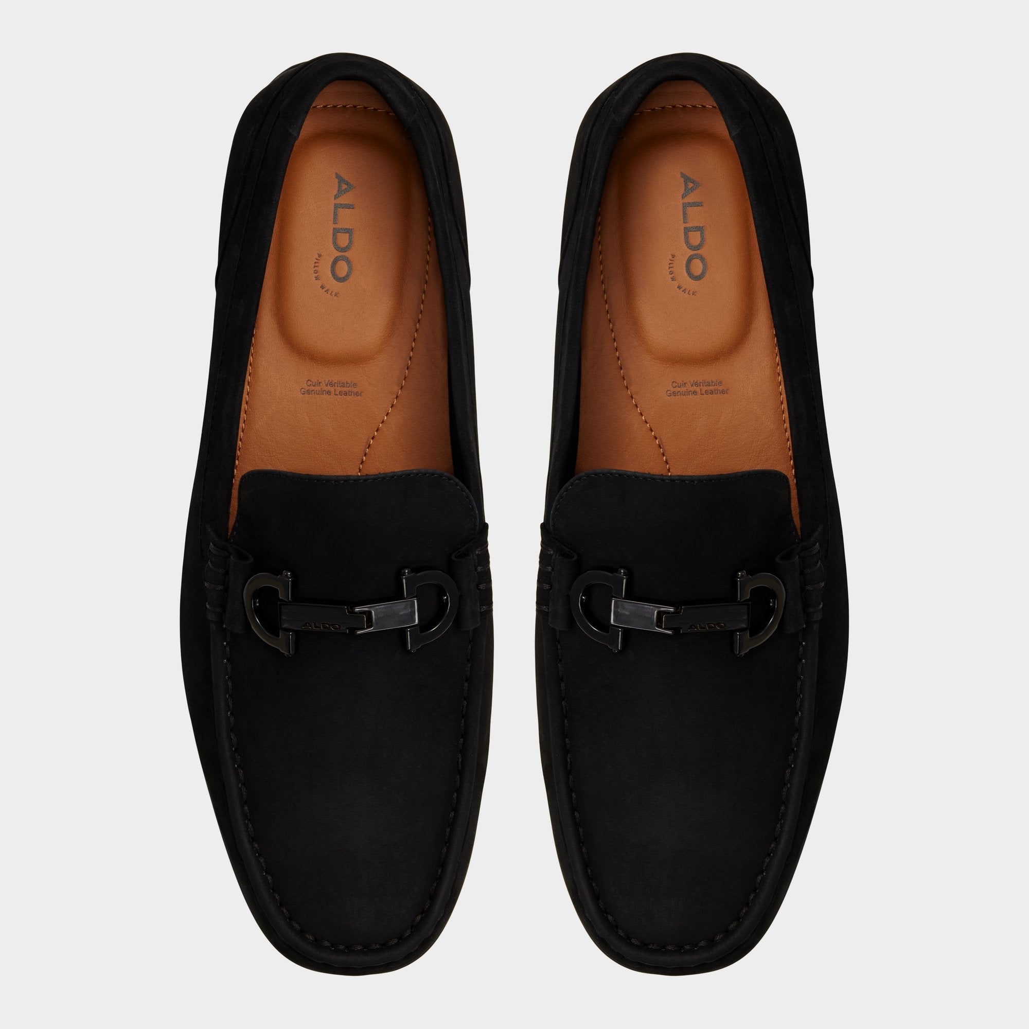 Orlovoflexx Black Men's Loafers & Slip-Ons - Driving shoe