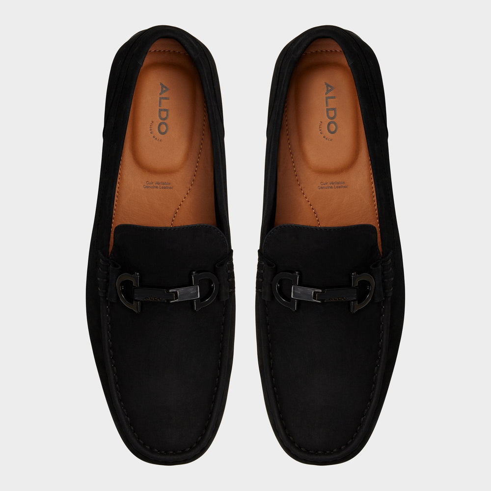 Orlovoflexx Black Men's Loafers & Slip-Ons - Driving shoe