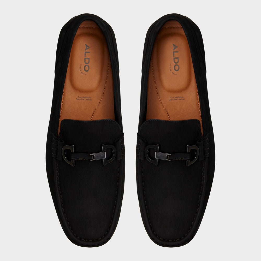Orlovoflexx Black Men's Loafers & Slip-Ons - Driving shoe