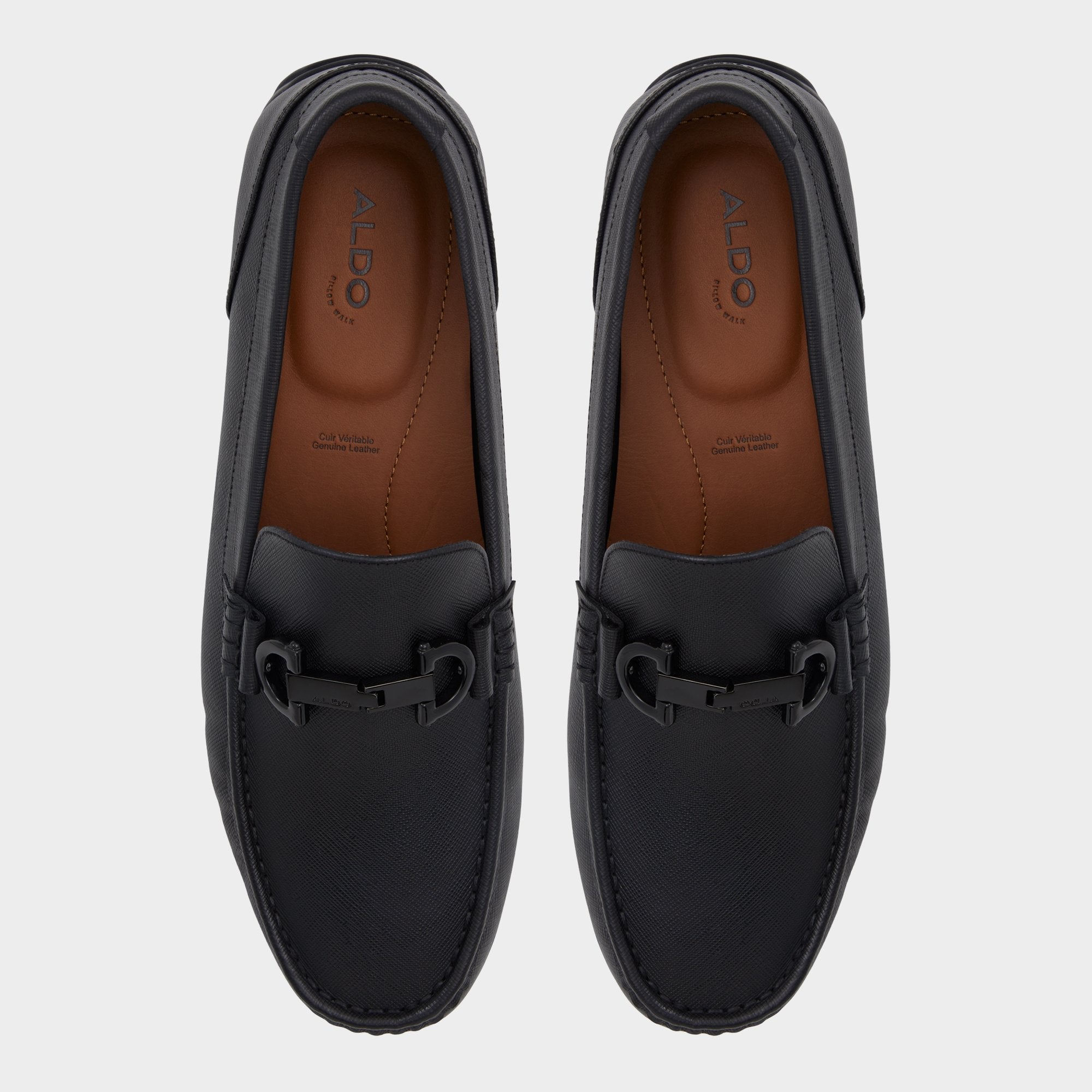 Orlovoflexx Open Black Men's Loafers & Slip-Ons - Driving shoe