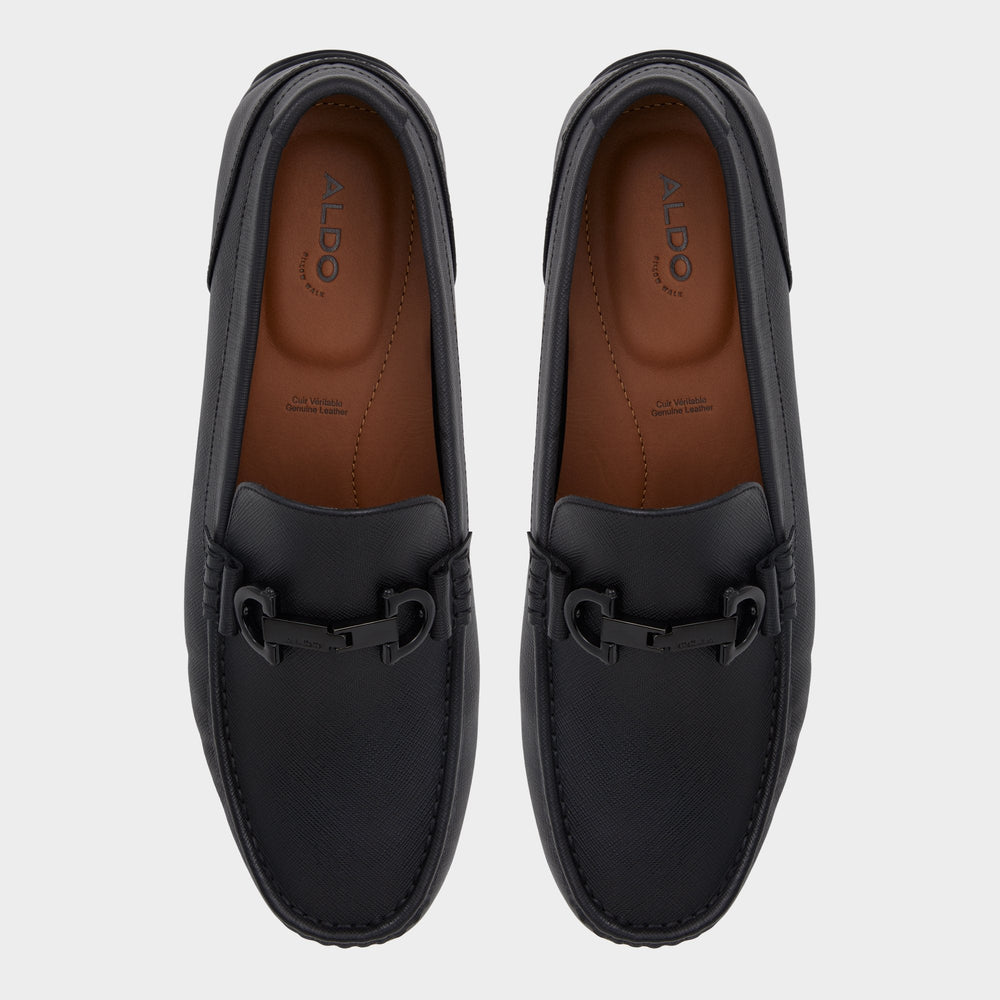 Orlovoflexx Open Black Men's Loafers & Slip-Ons - Driving shoe