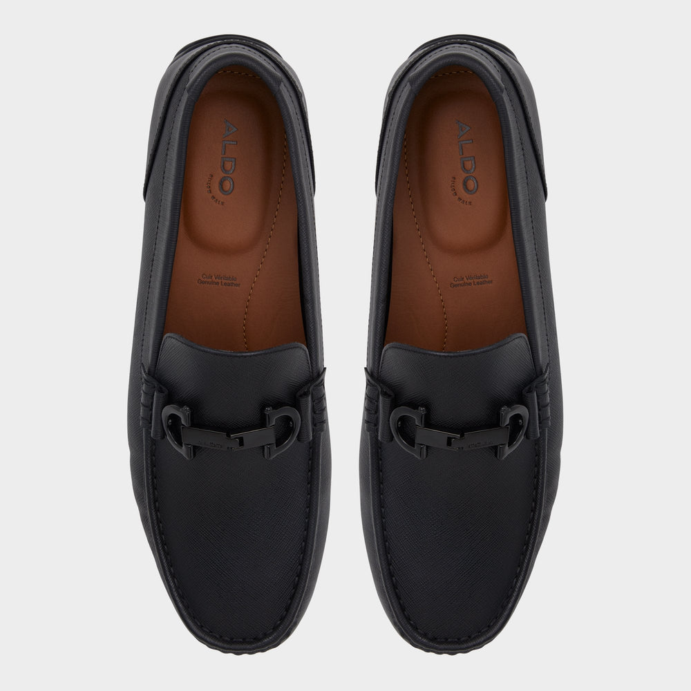Orlovoflexx Open Black Men's Loafers & Slip-Ons - Driving shoe