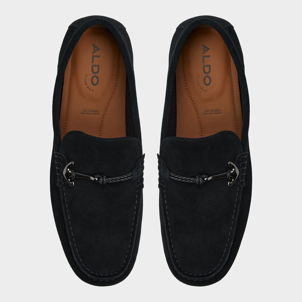 Wilbart Open Black Men's Casual Shoes - Driving shoe