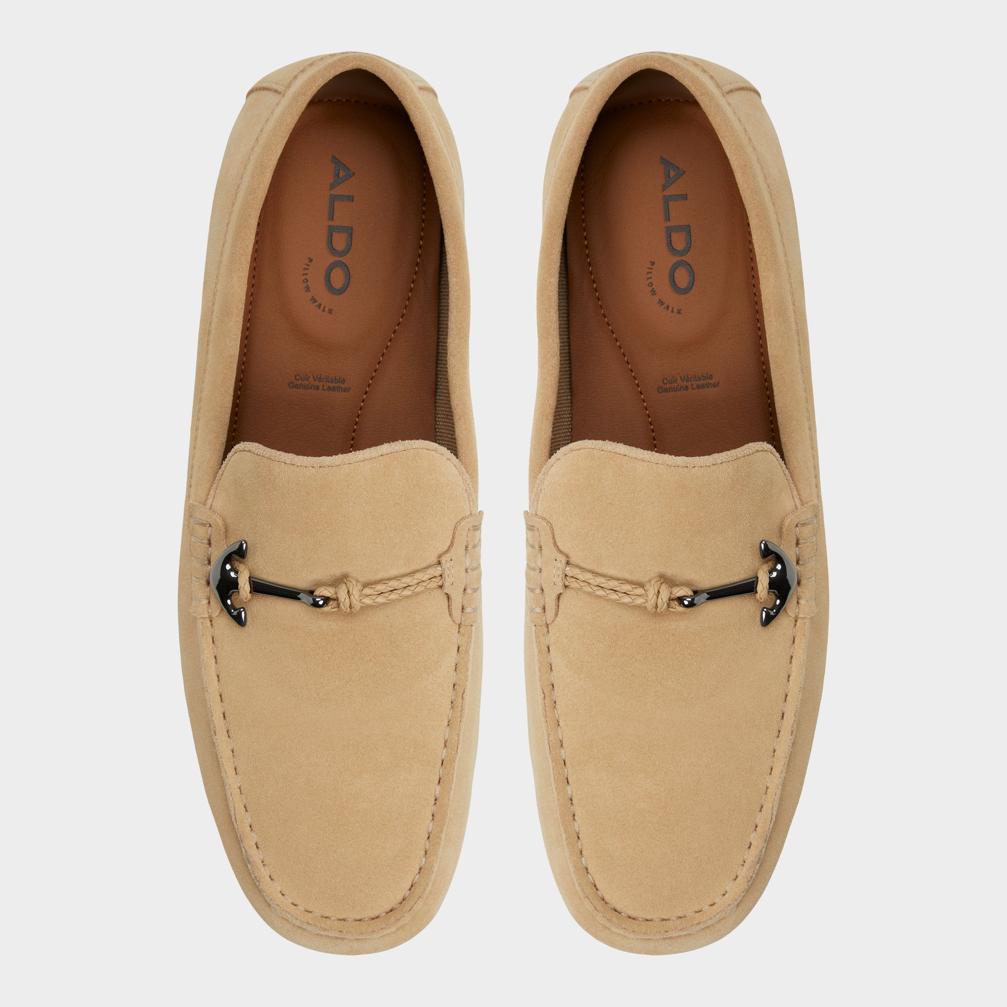 Wilbart Beige Men's Casual Shoes - Driving shoe