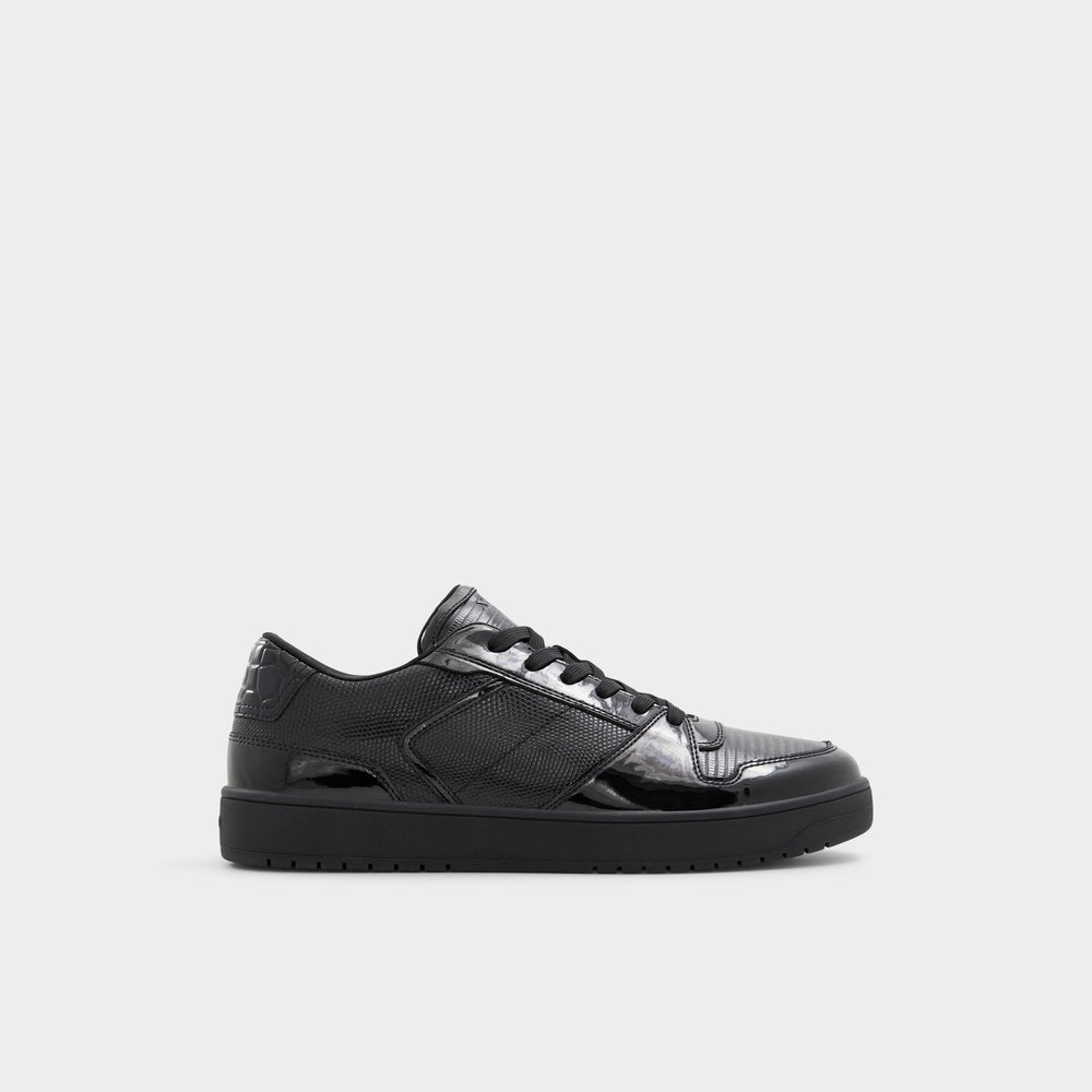 Zethan Black Synthetic Patent Men's Low top - Low top sneaker Cup sole