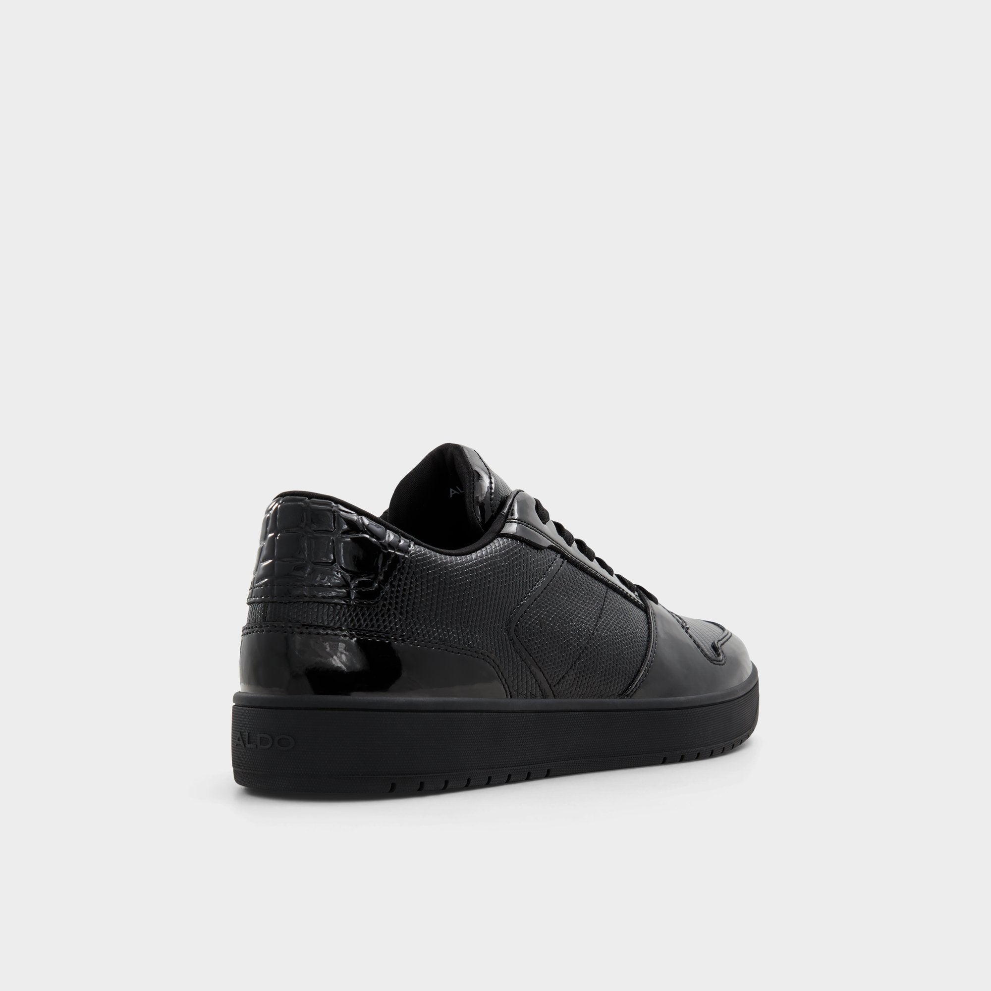 Zethan Black Synthetic Patent Men's Low top - Low top sneaker Cup sole