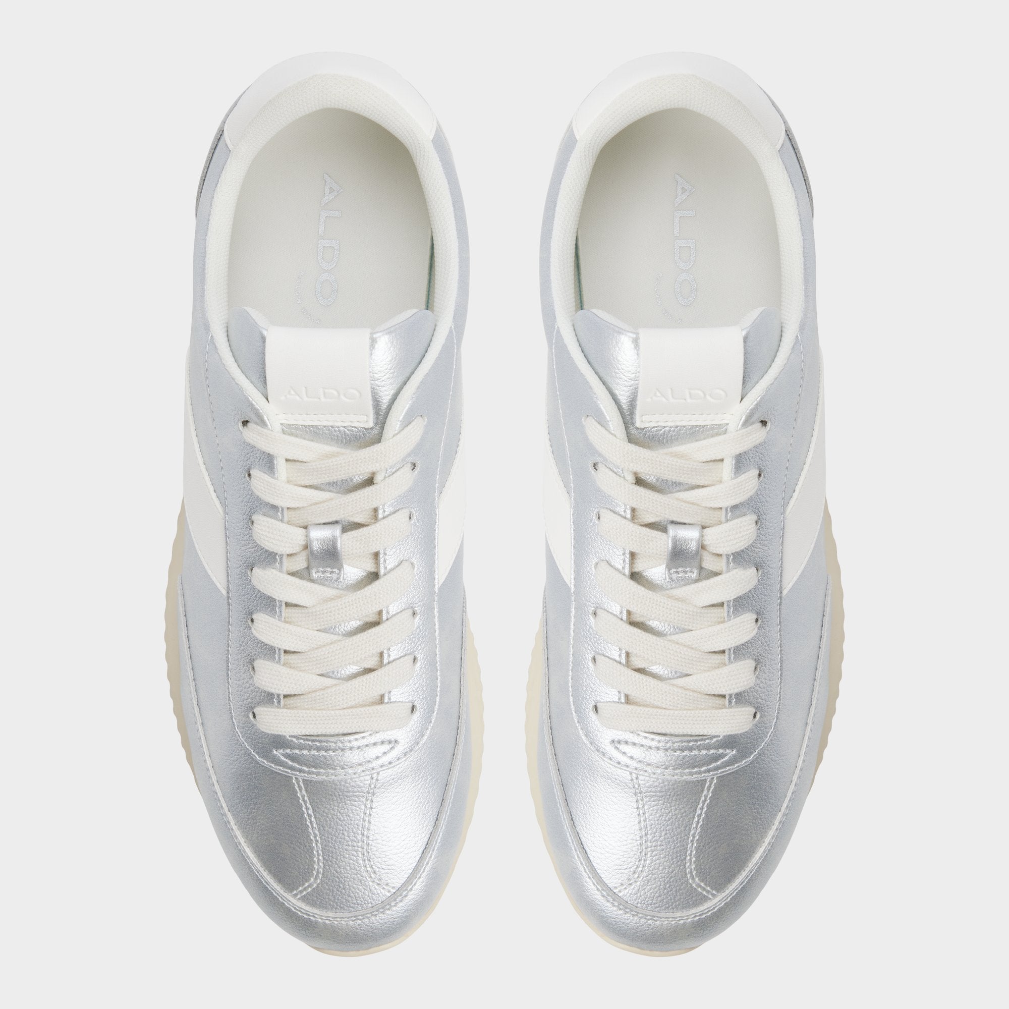 Nathaniel in Silver - Low top sneaker Cup sole