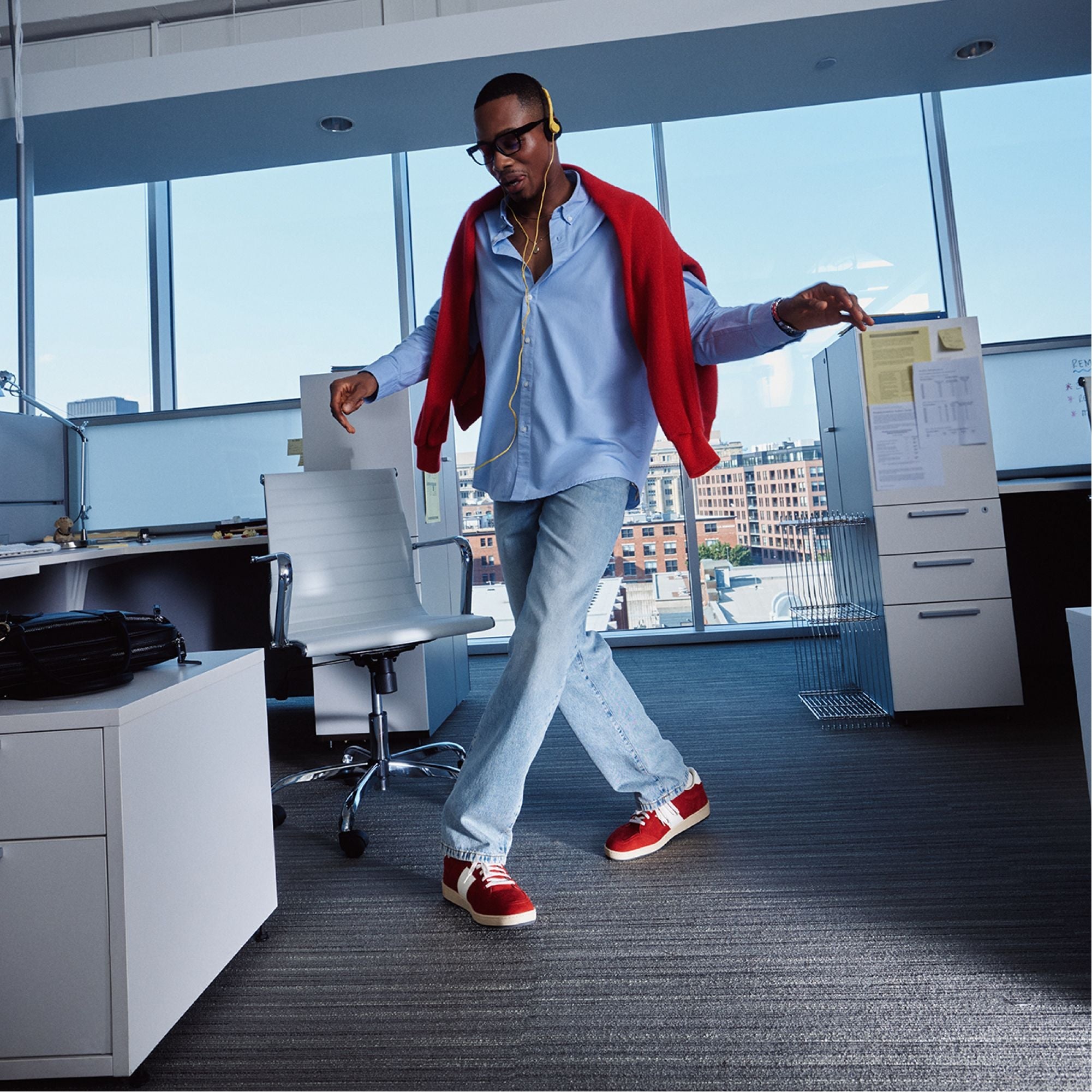 Roscoe in Red 14161307 - Low top sneaker Cup sole