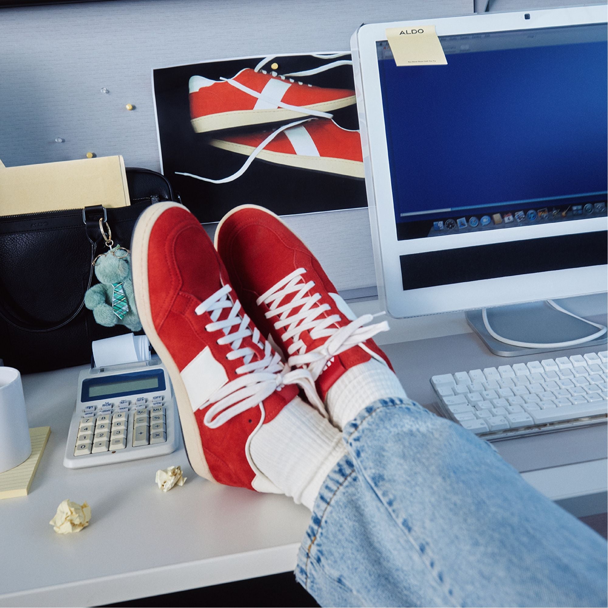 Roscoe in Red 14161307 - Low top sneaker Cup sole