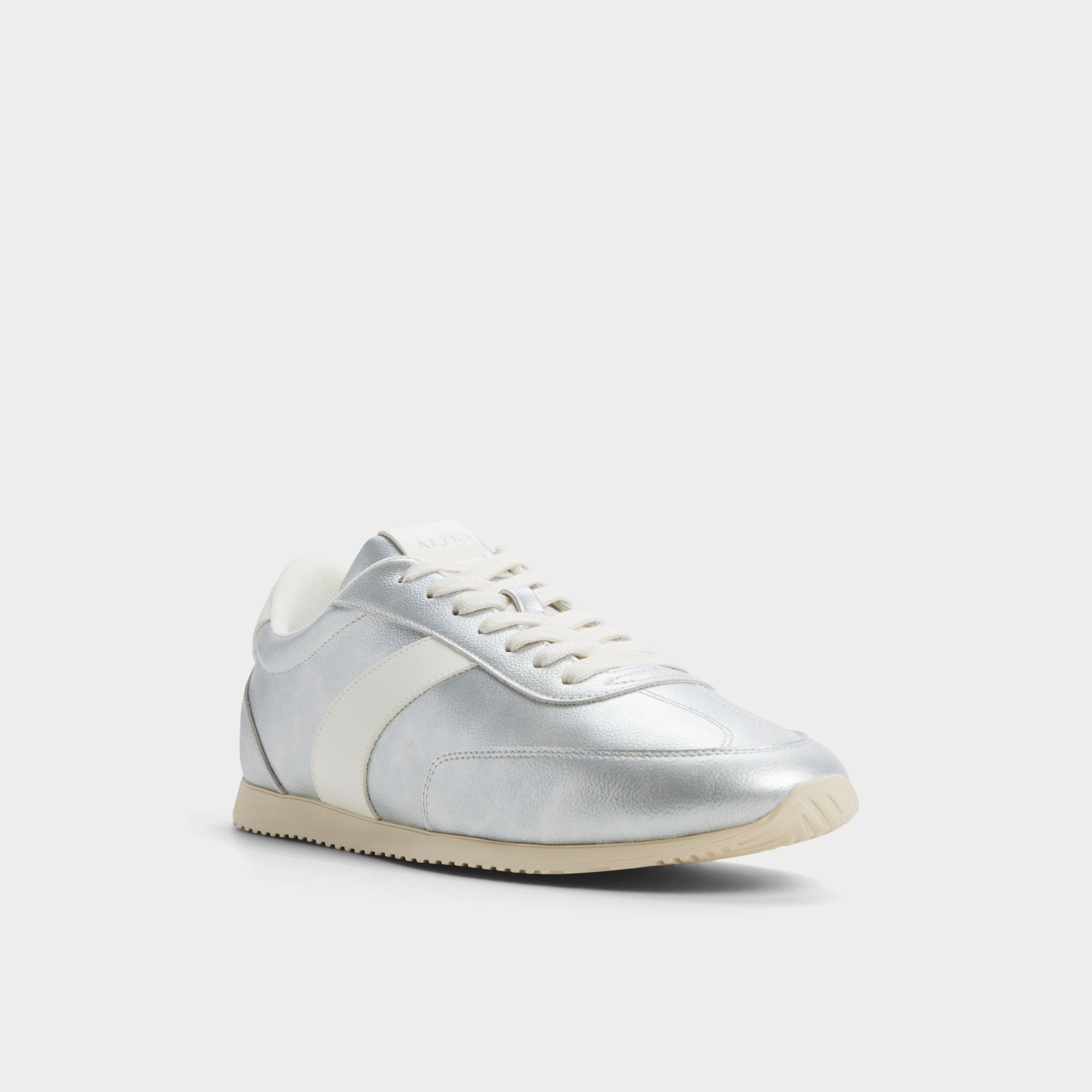 Nathaniell in Silver - Low top sneaker Cup sole