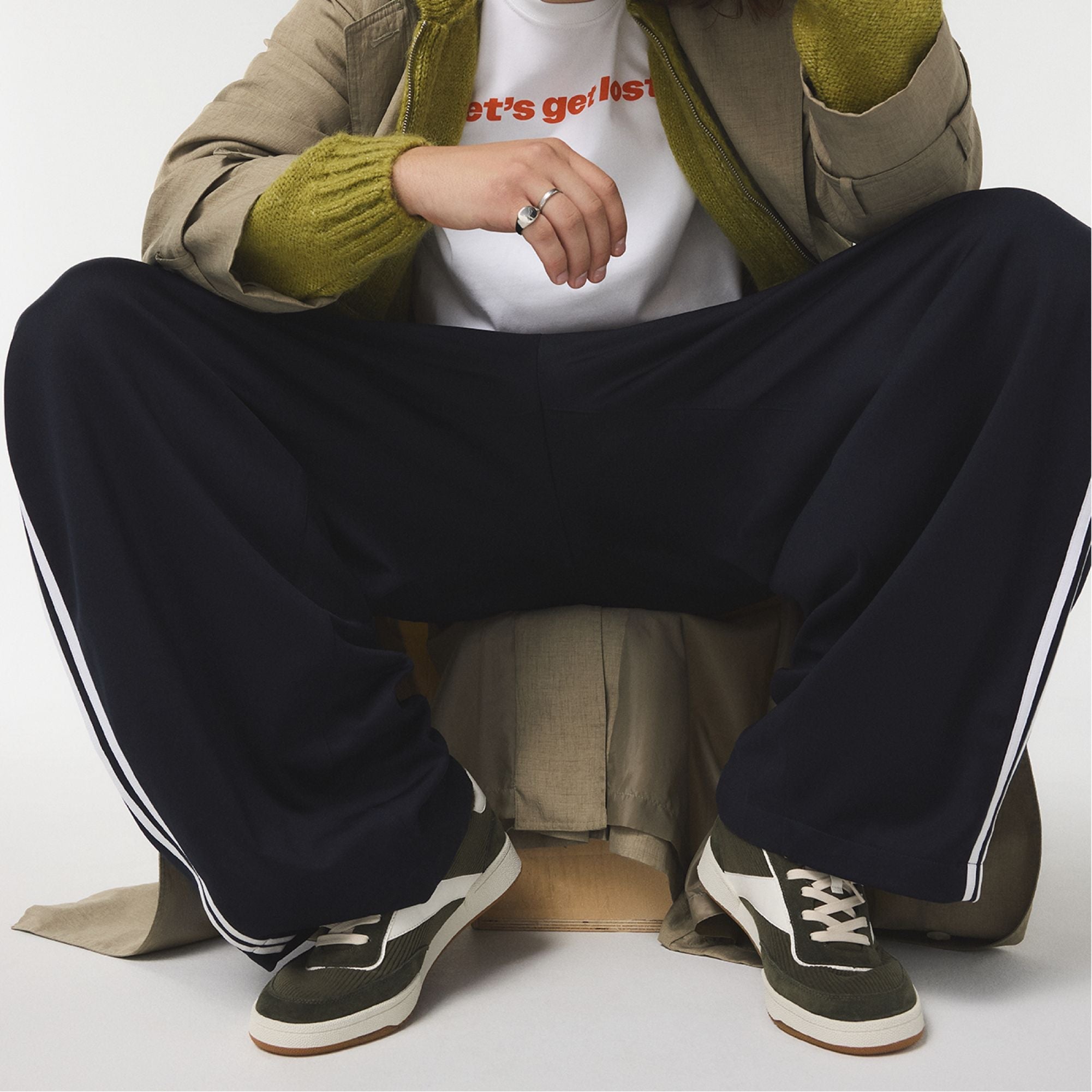 Cup sole Ashwin in Olive - Low top sneaker