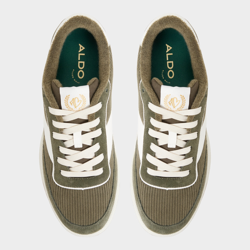 Cup sole Ashwin in Olive - Low top sneaker