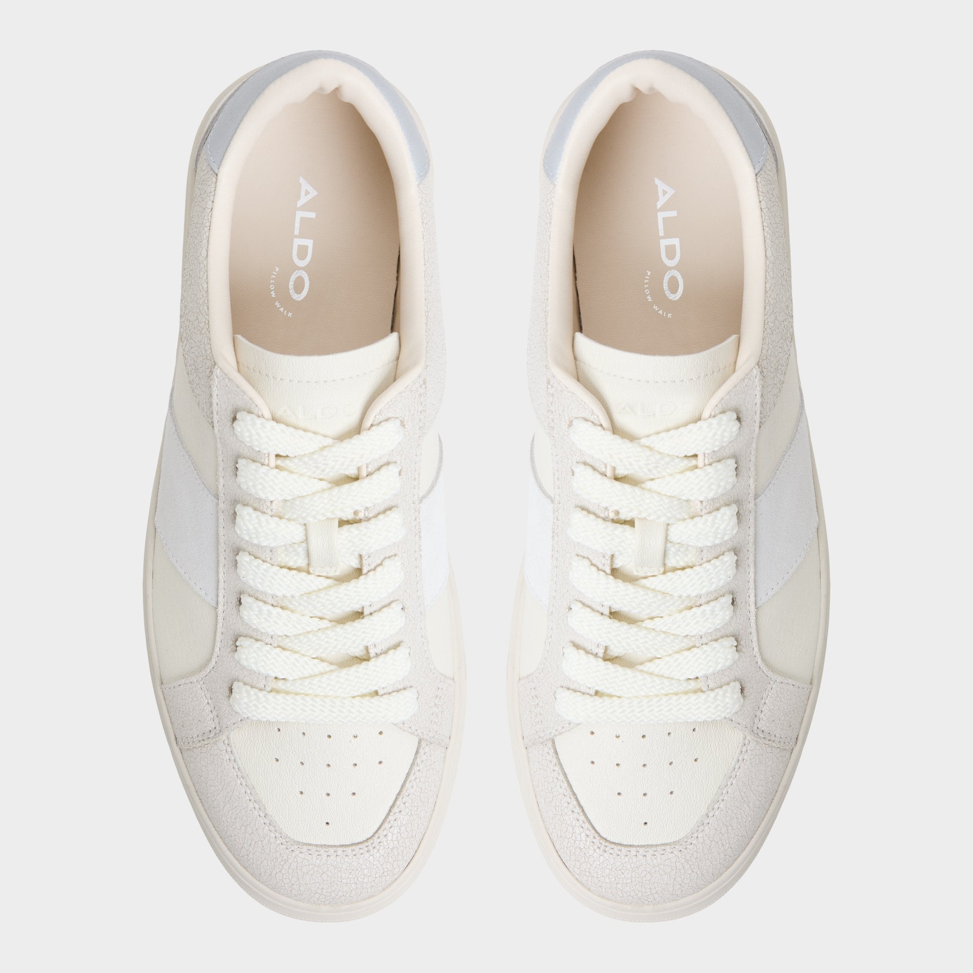 Braxton in White - Low top sneaker Cup sole