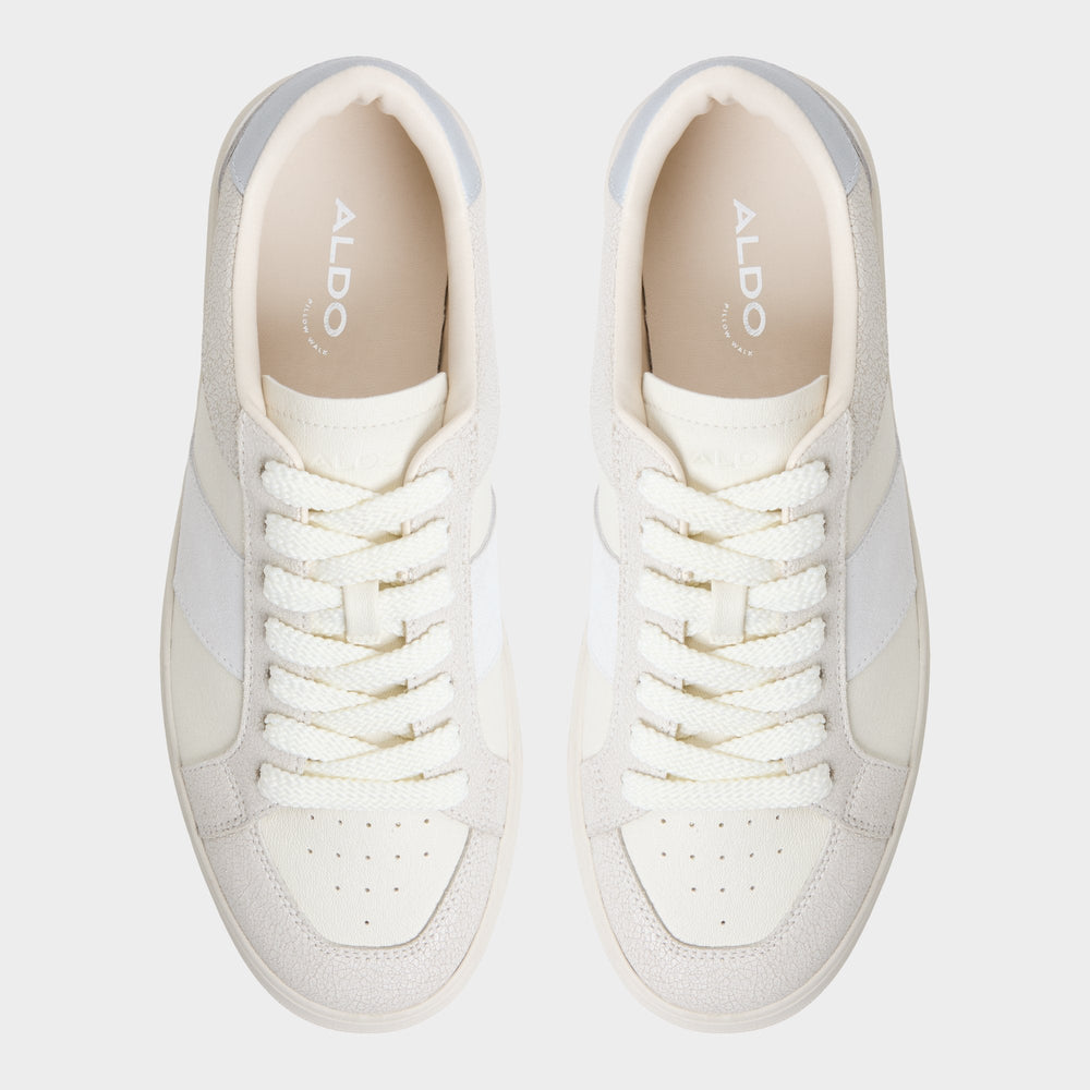 Braxton in White - Low top sneaker Cup sole