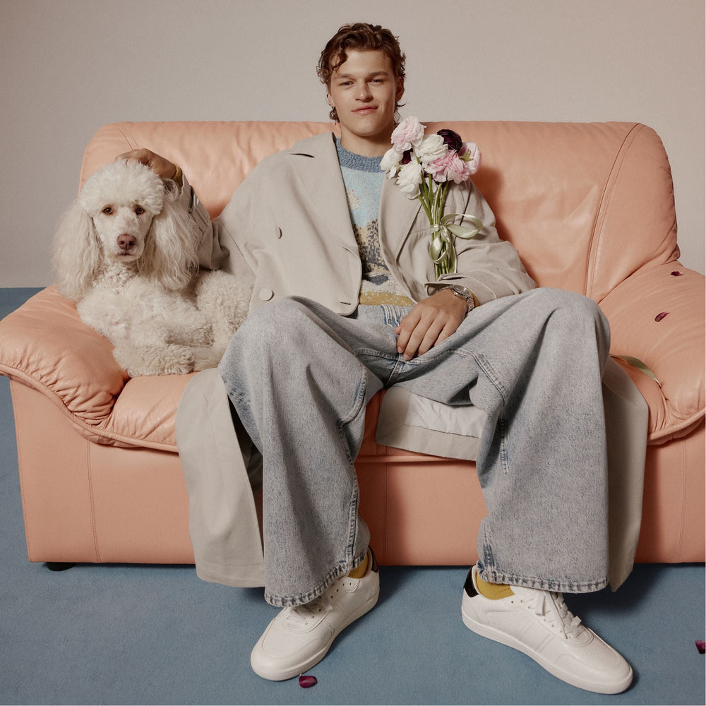 Uptownn in White Combo - Low top sneaker