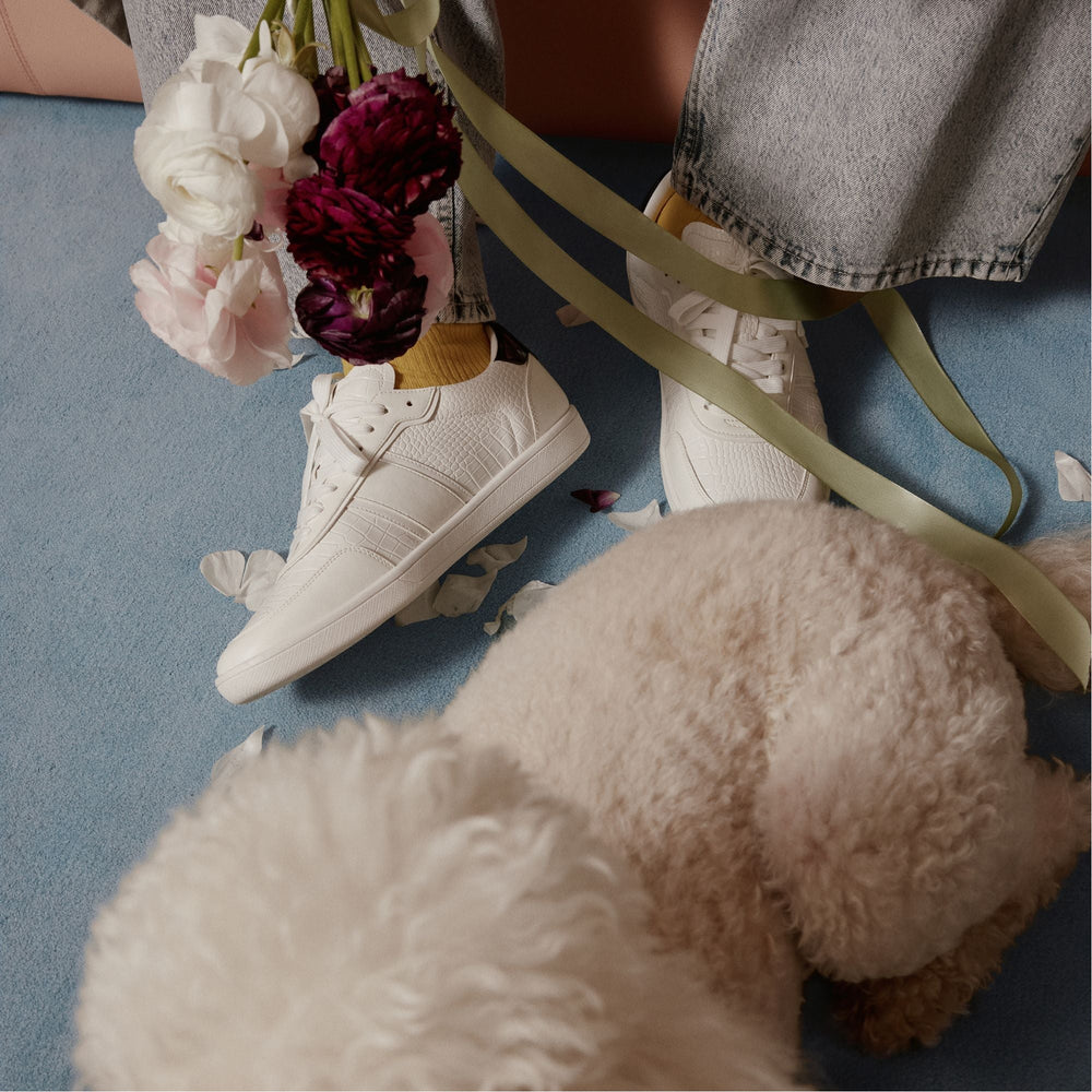 Uptownn in White Combo - Low top sneaker