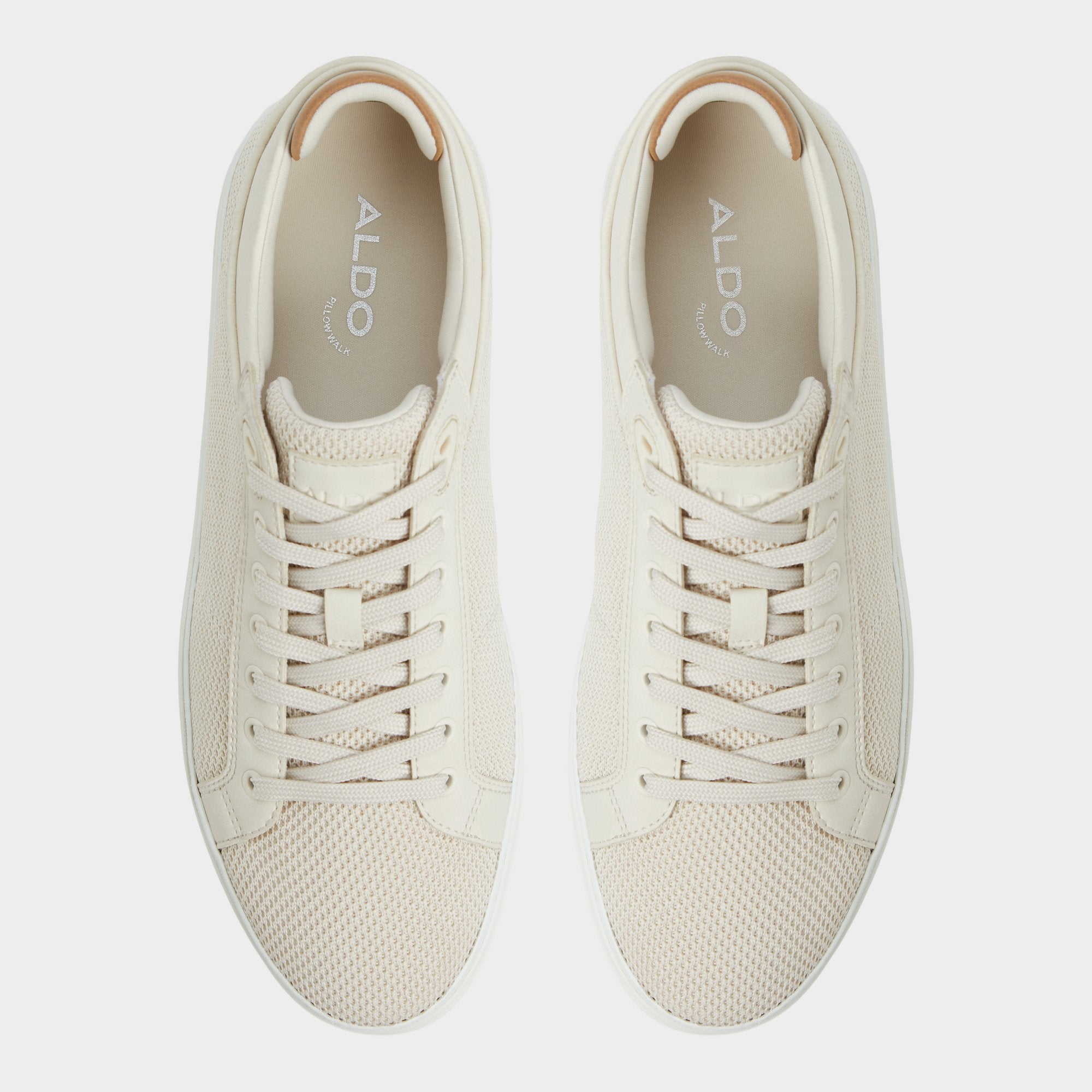 Finespec Bone Synthetic Knit Men's Low top - Low top sneaker