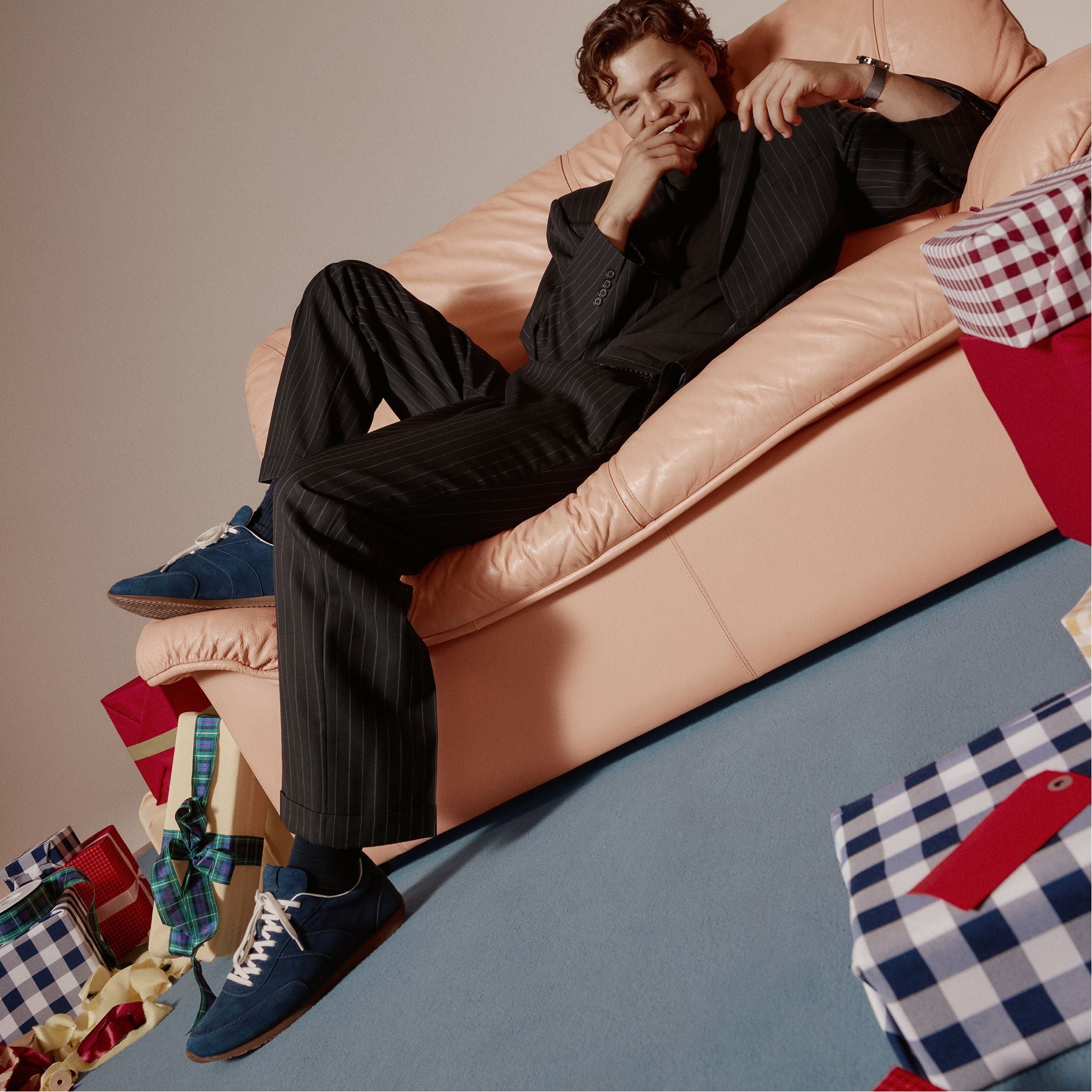 Nathaniell in Navy - Low top sneaker Cup sole