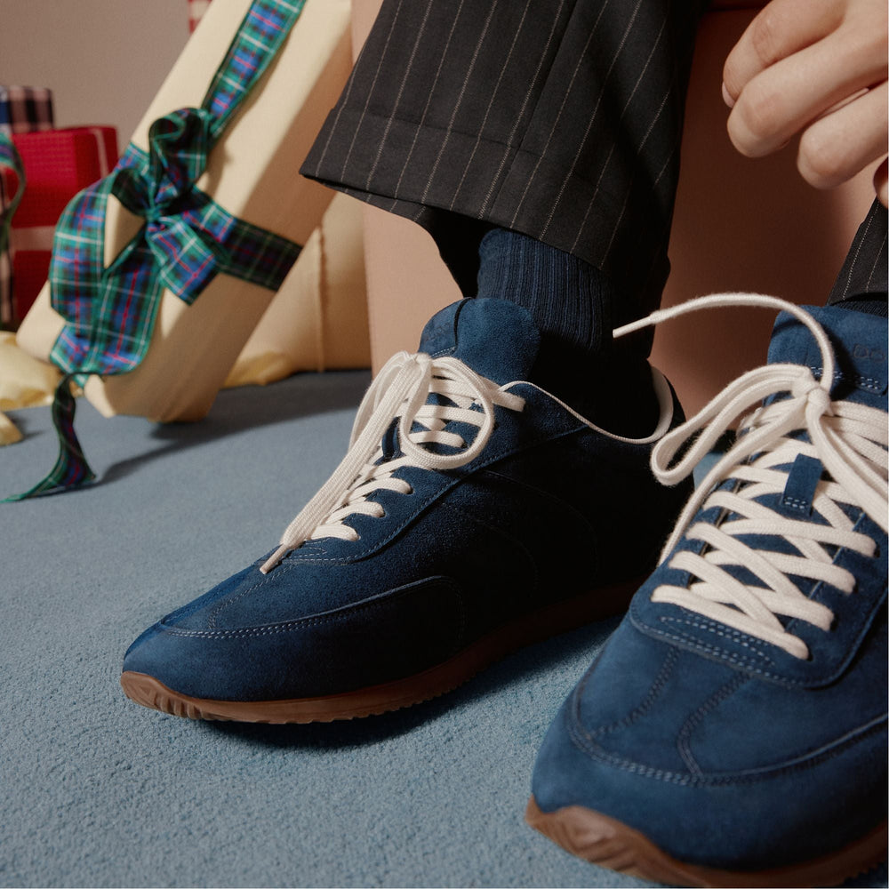 Nathaniell in Navy - Low top sneaker Cup sole