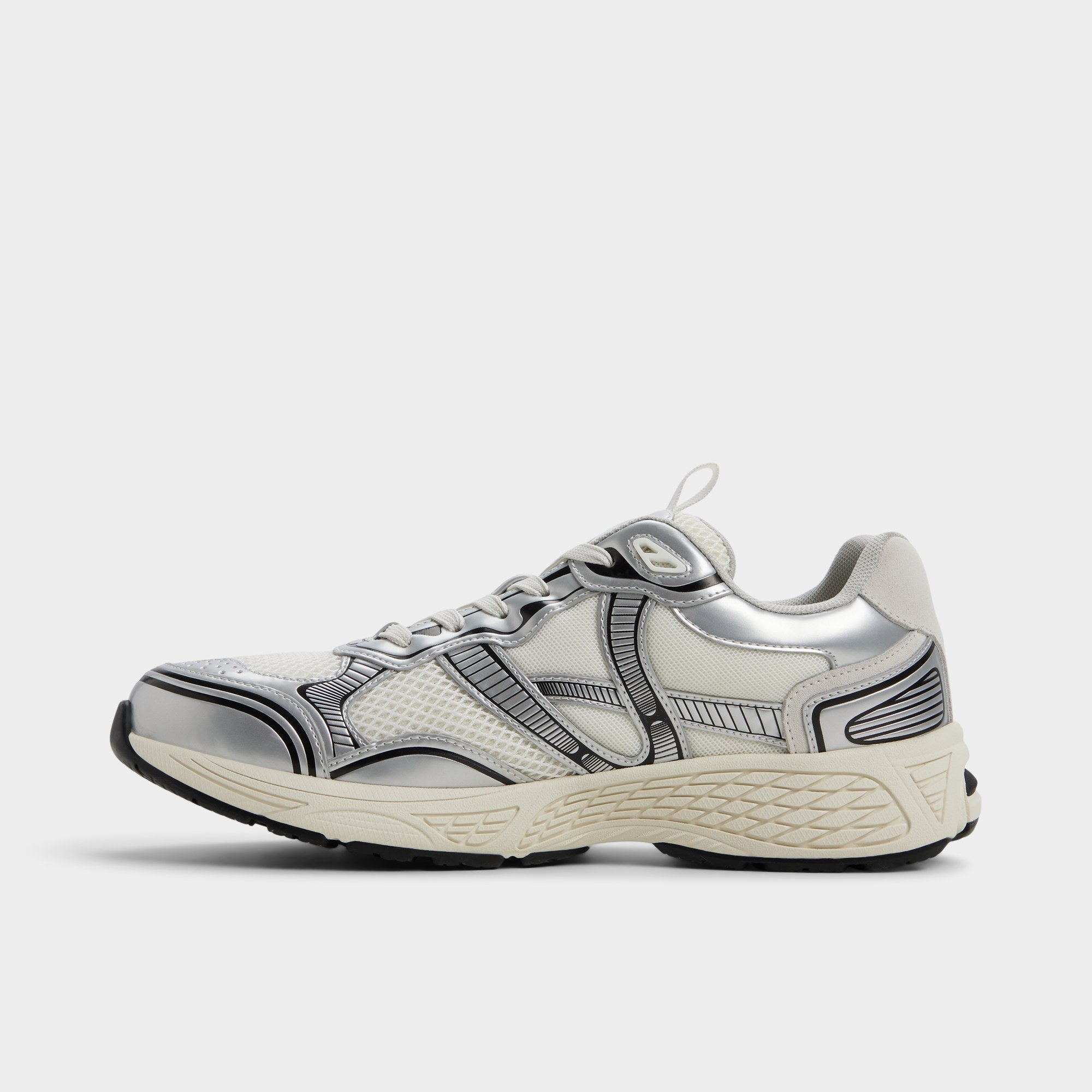 Blade in White - Low top sneaker Jogger sole