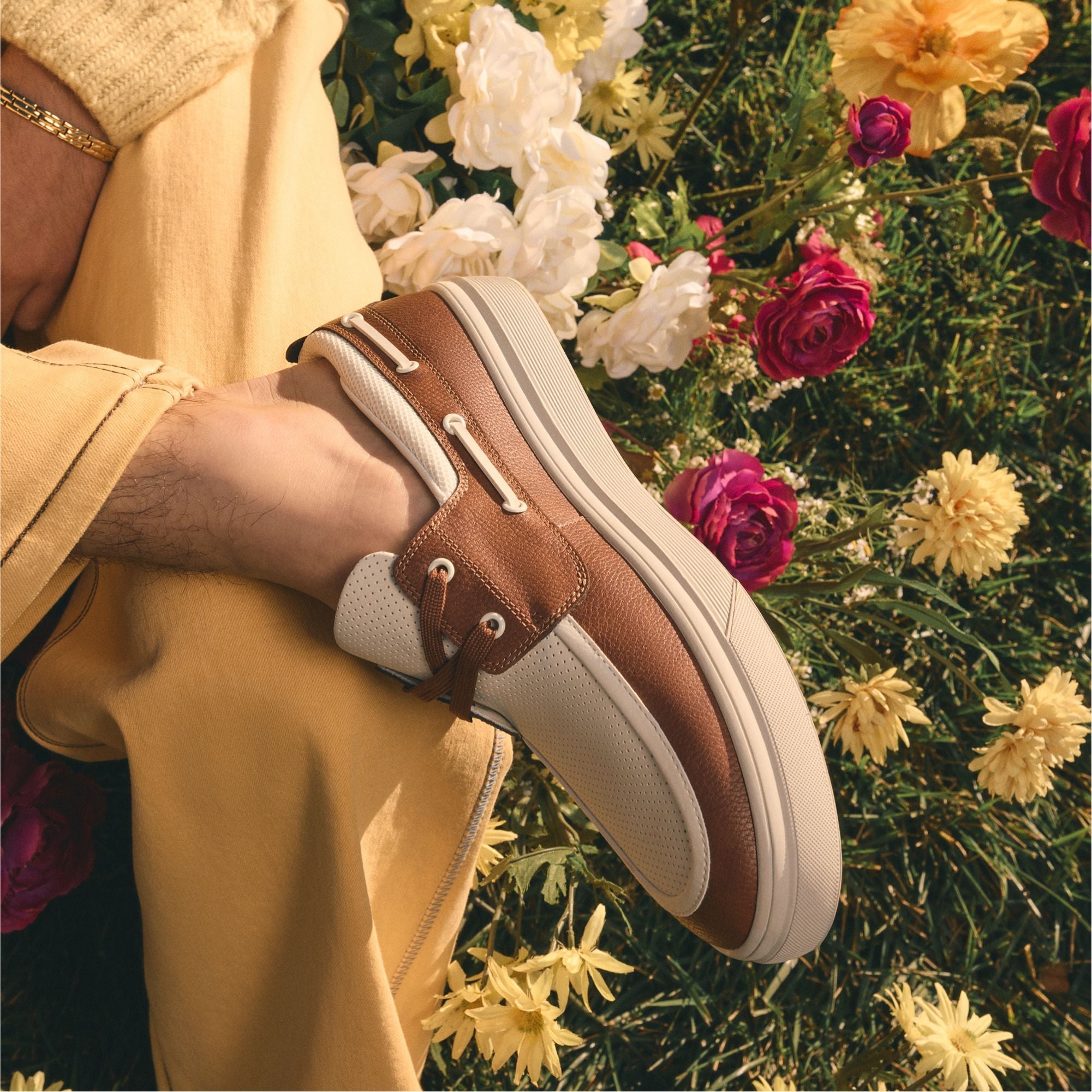 Wildwave Cognac Men's Casual Shoes - Boat shoe