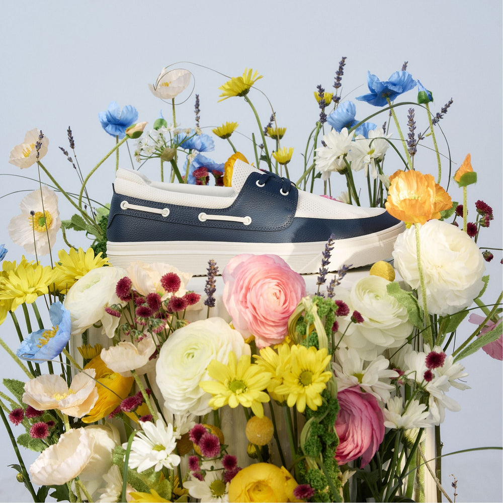 Wildwave White/Navy Men's Casual Shoes - Boat shoe