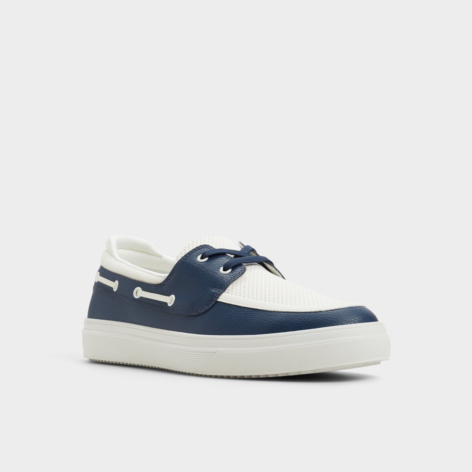 Wildwave White/Navy Men's Casual Shoes - Boat shoe