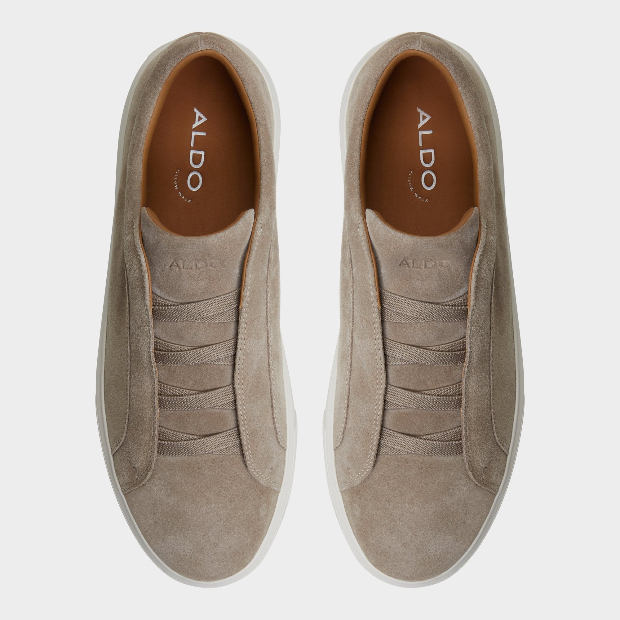 Abbott Beige Men's Slip-ons - Slip-on sneaker