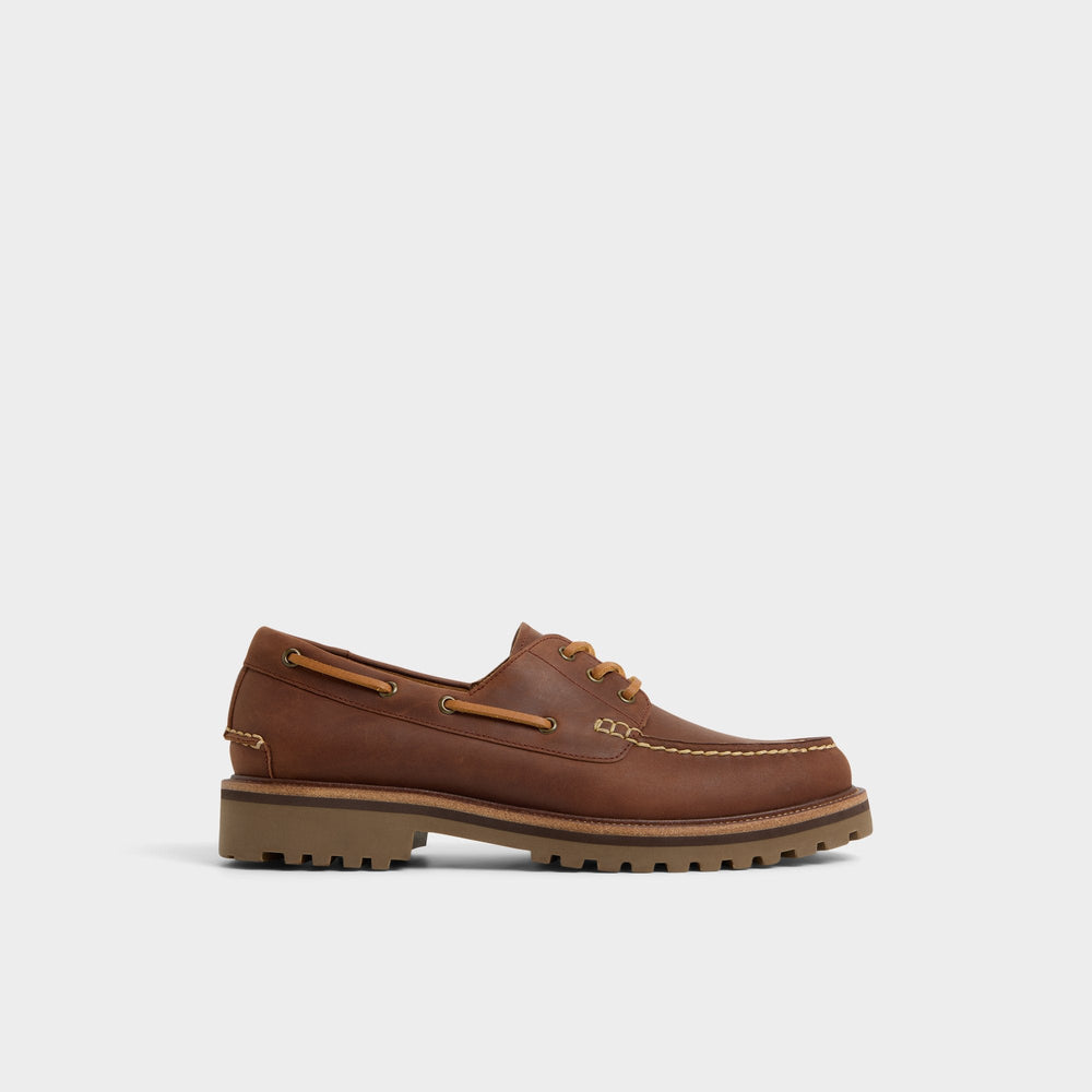 Cedric in Brown Overflow - Boat shoe